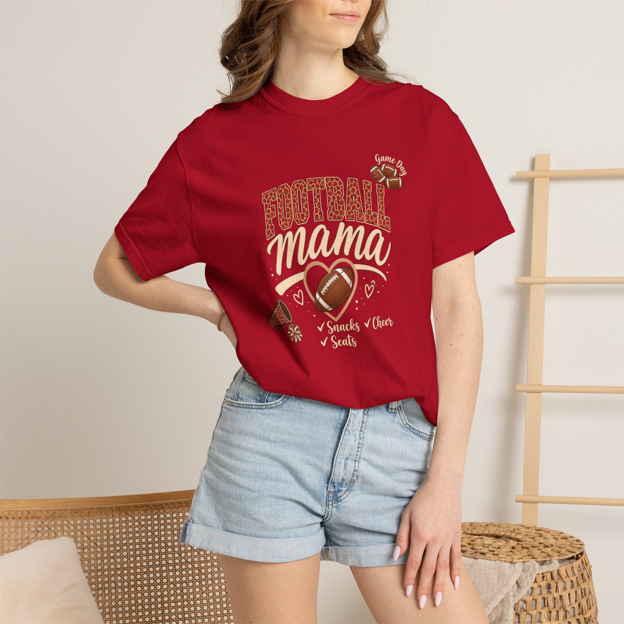 Football Mama T-Shirt — Cute Vintage Football Mom Tee