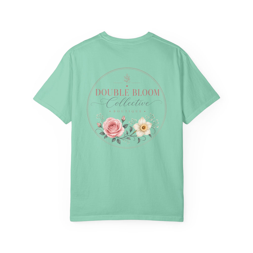 Unisex Garment-Dyed T-shirt ‘Double Bloom Collective’