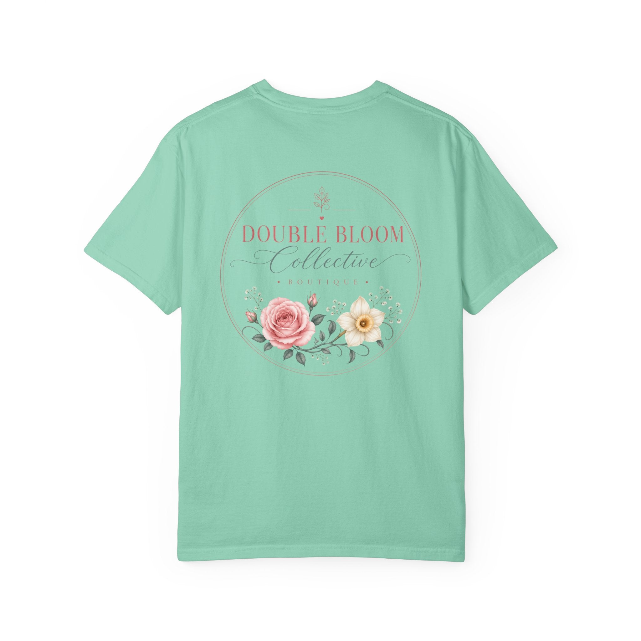 Unisex Garment-Dyed T-shirt ‘Double Bloom Collective’