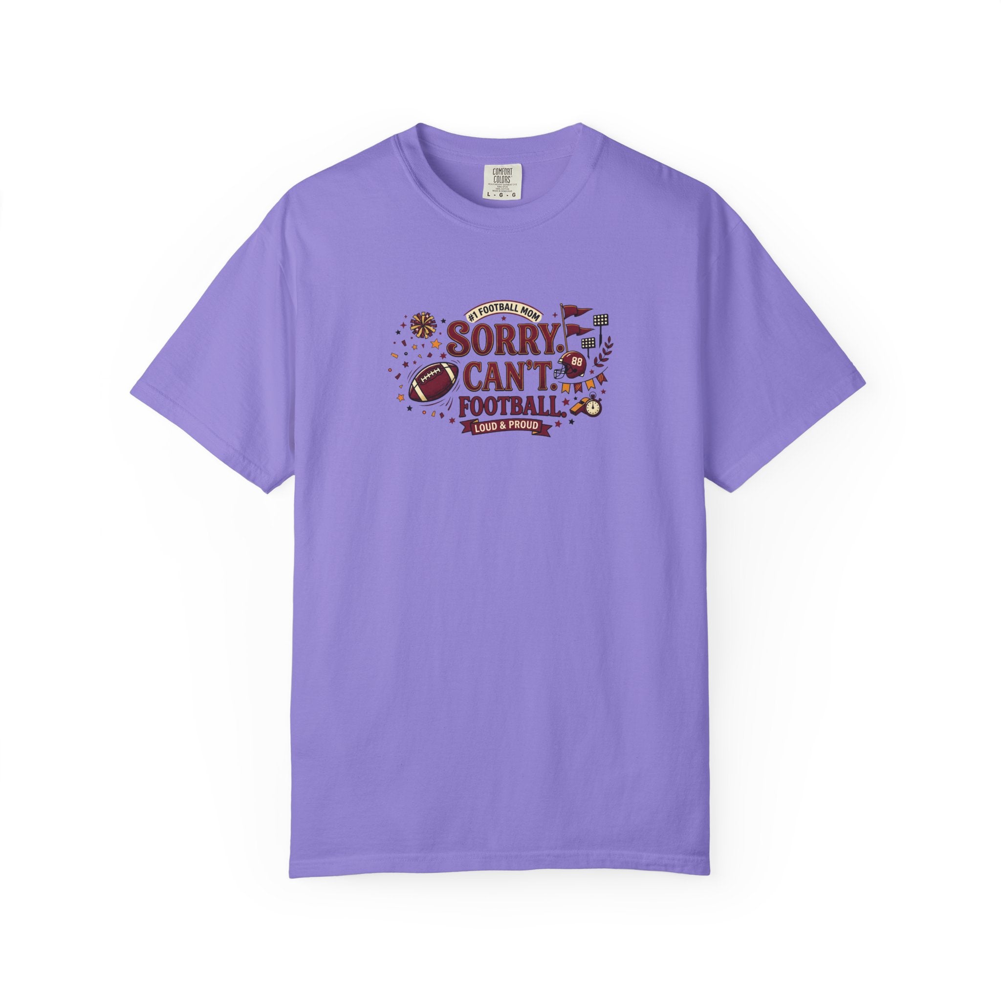 Sorry I Can't, Football T-Shirt