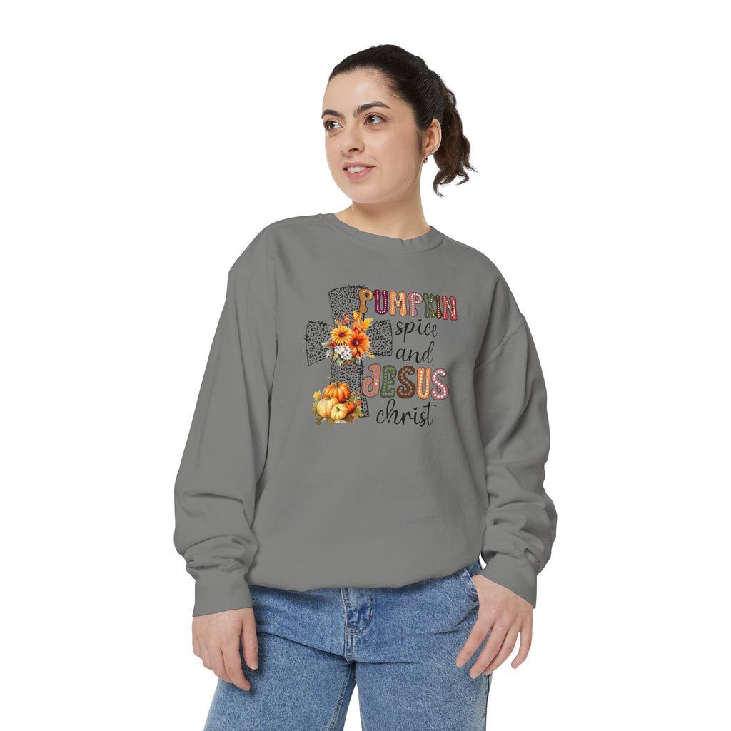 Fall Pumpkin Spice and Jesus Sweatshirt