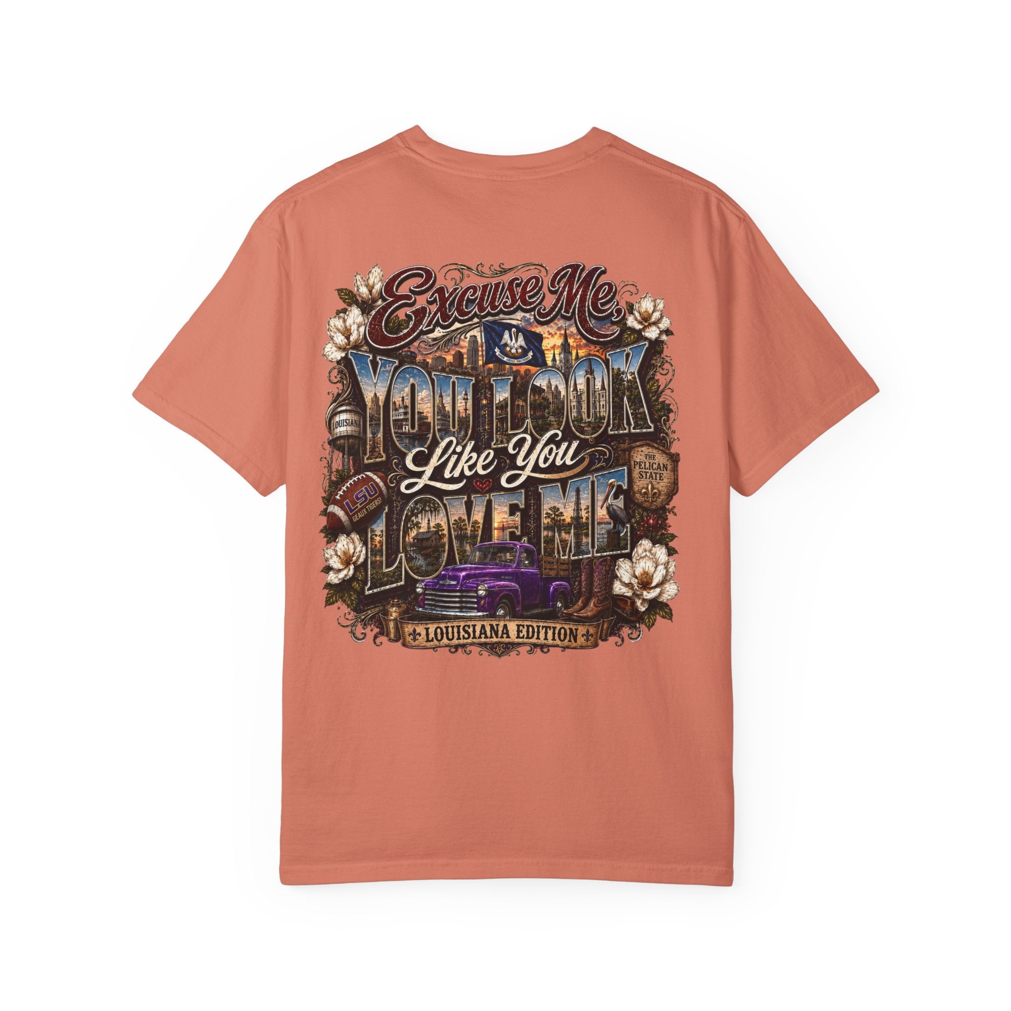 Louisiana Graphic T-Shirt — 'Excuse Me While I Love You' State Pride Tee