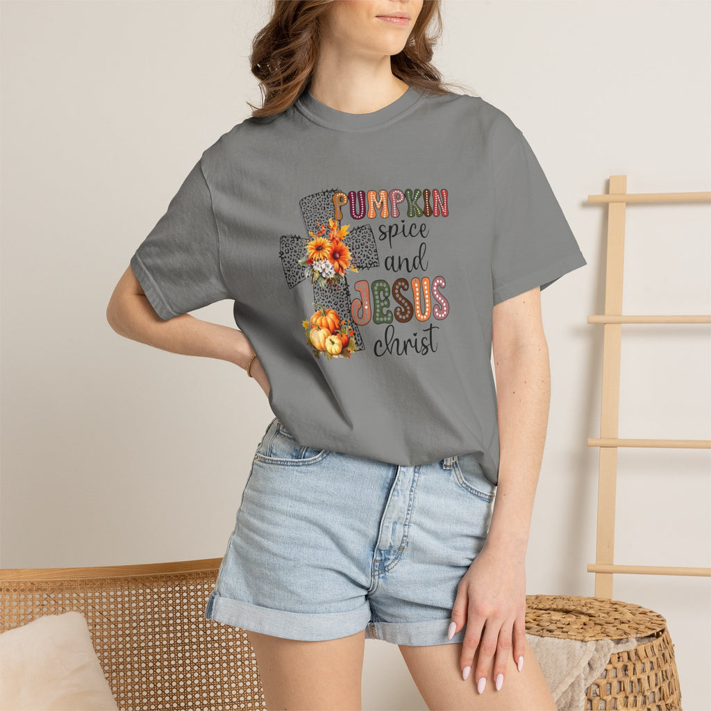 Pumpkin Spice and Jesus Tee