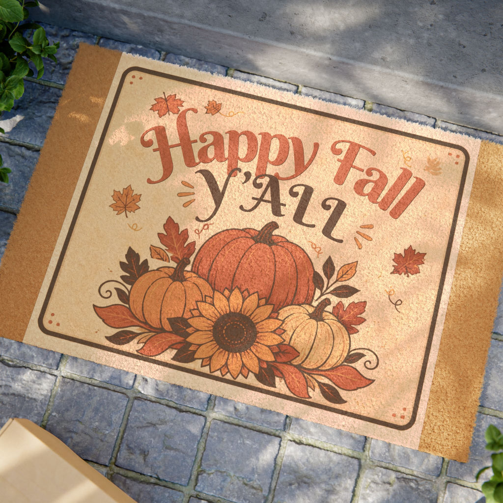 Happy Fall Y'all Doormat