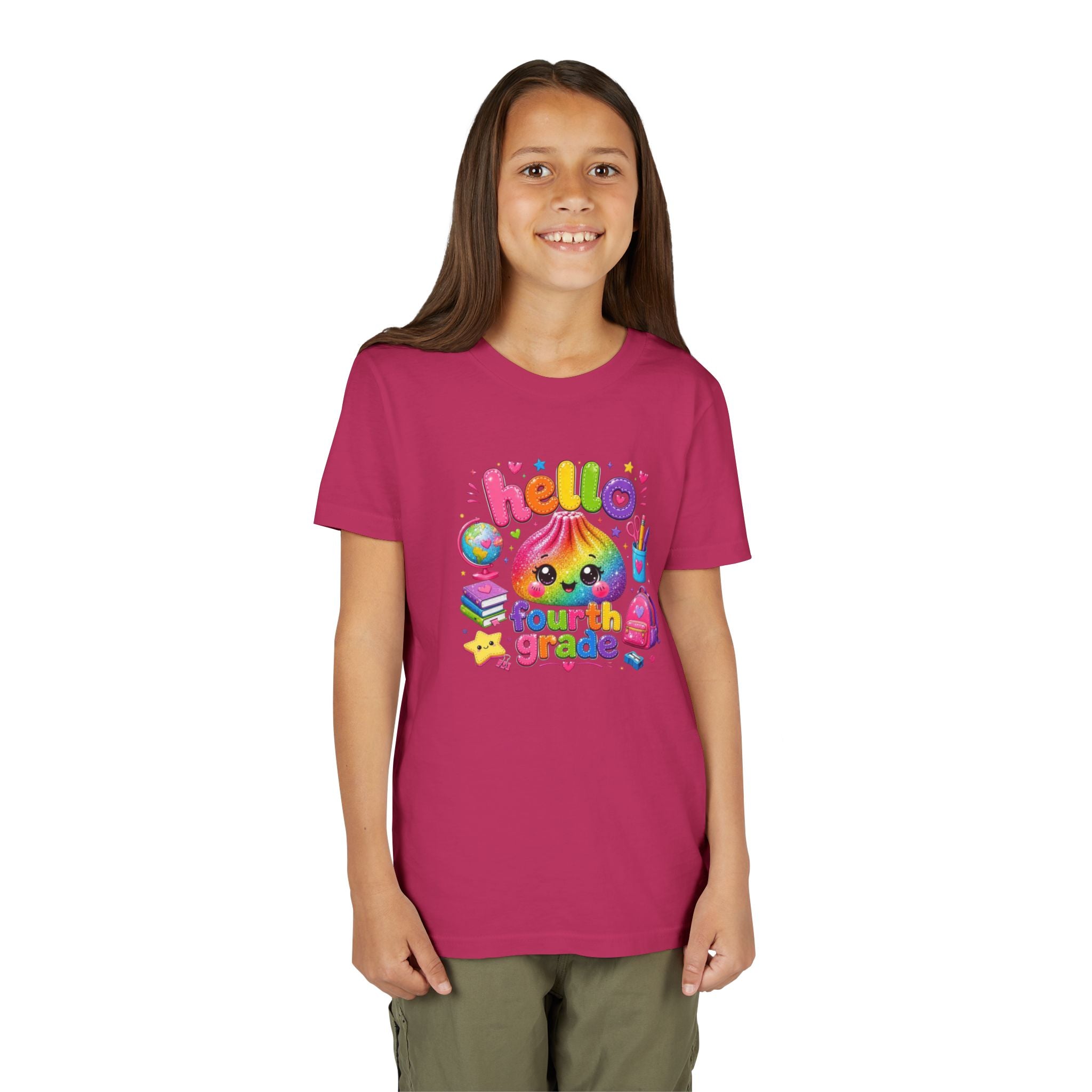 "Hello Fourth Grade" Kids T-Shirt