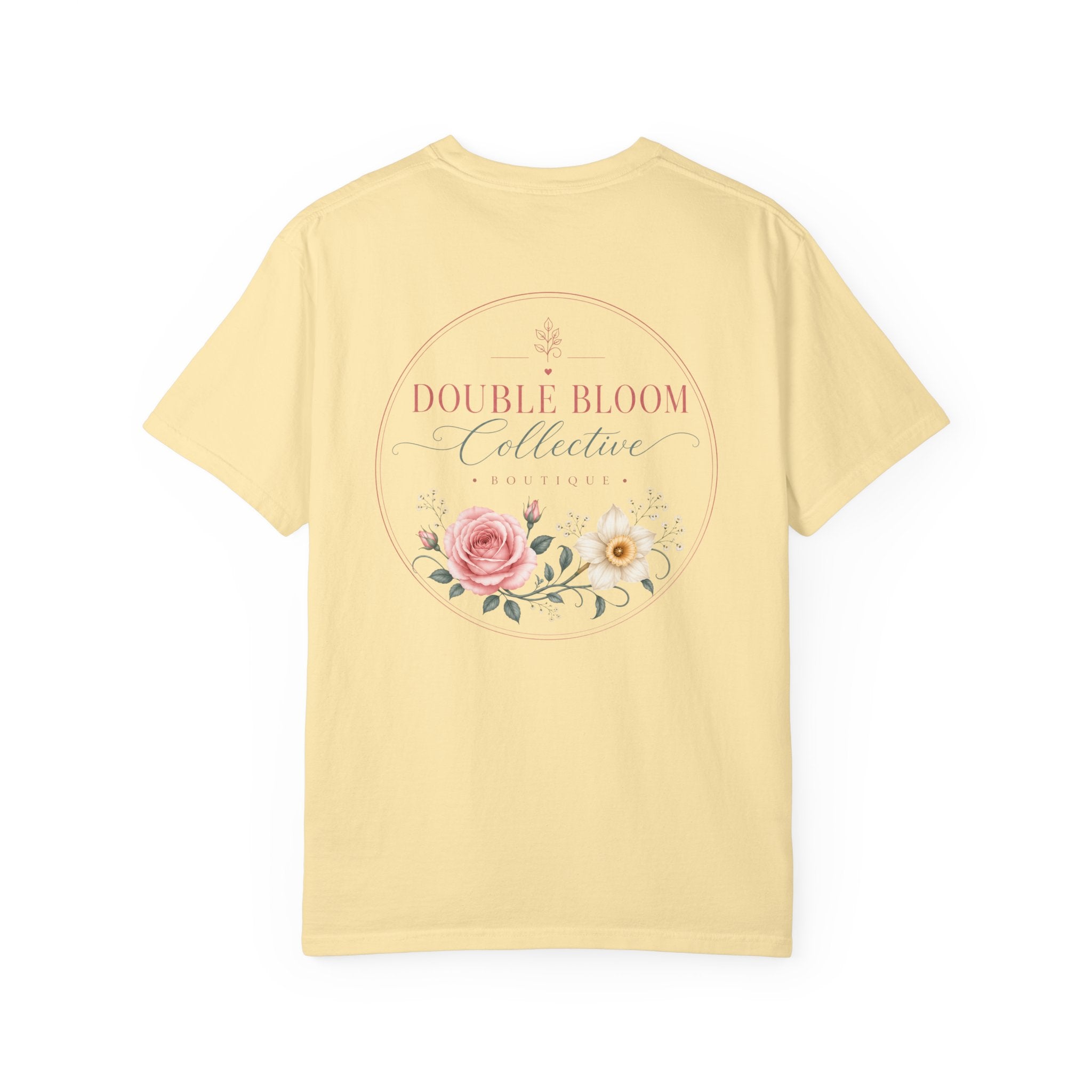 Unisex Garment-Dyed T-shirt ‘Double Bloom Collective’