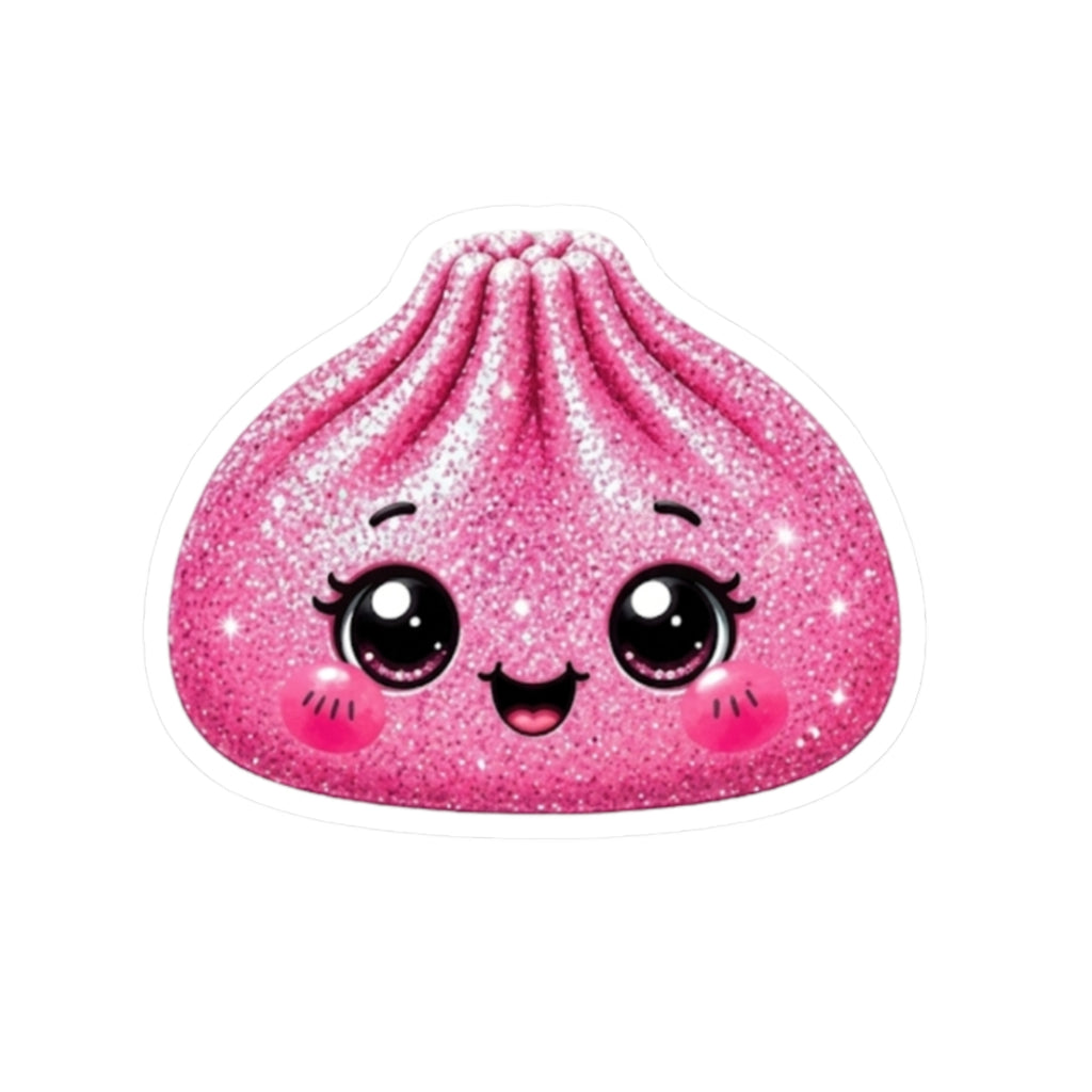 Kawaii Pink Glitter Dumpling Sticker