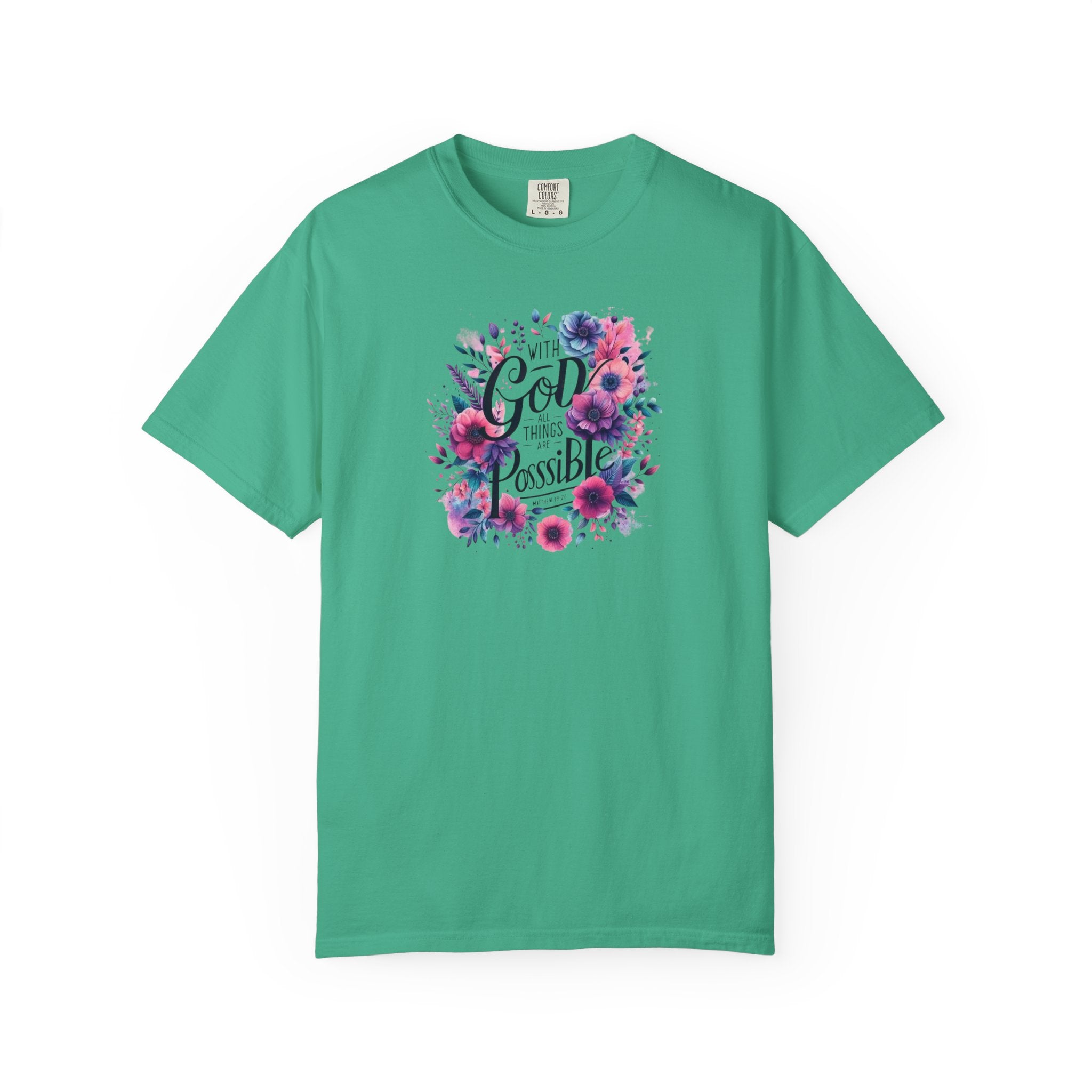 God Is Possible Floral T-Shirt