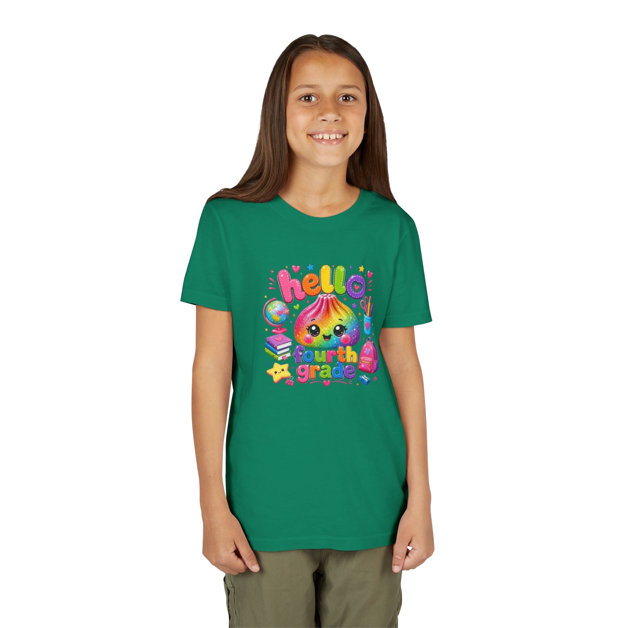 "Hello Fourth Grade" Kids T-Shirt