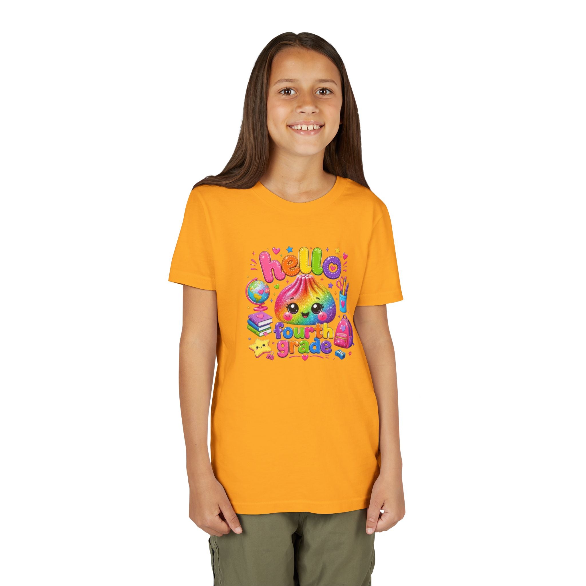 "Hello Fourth Grade" Kids T-Shirt