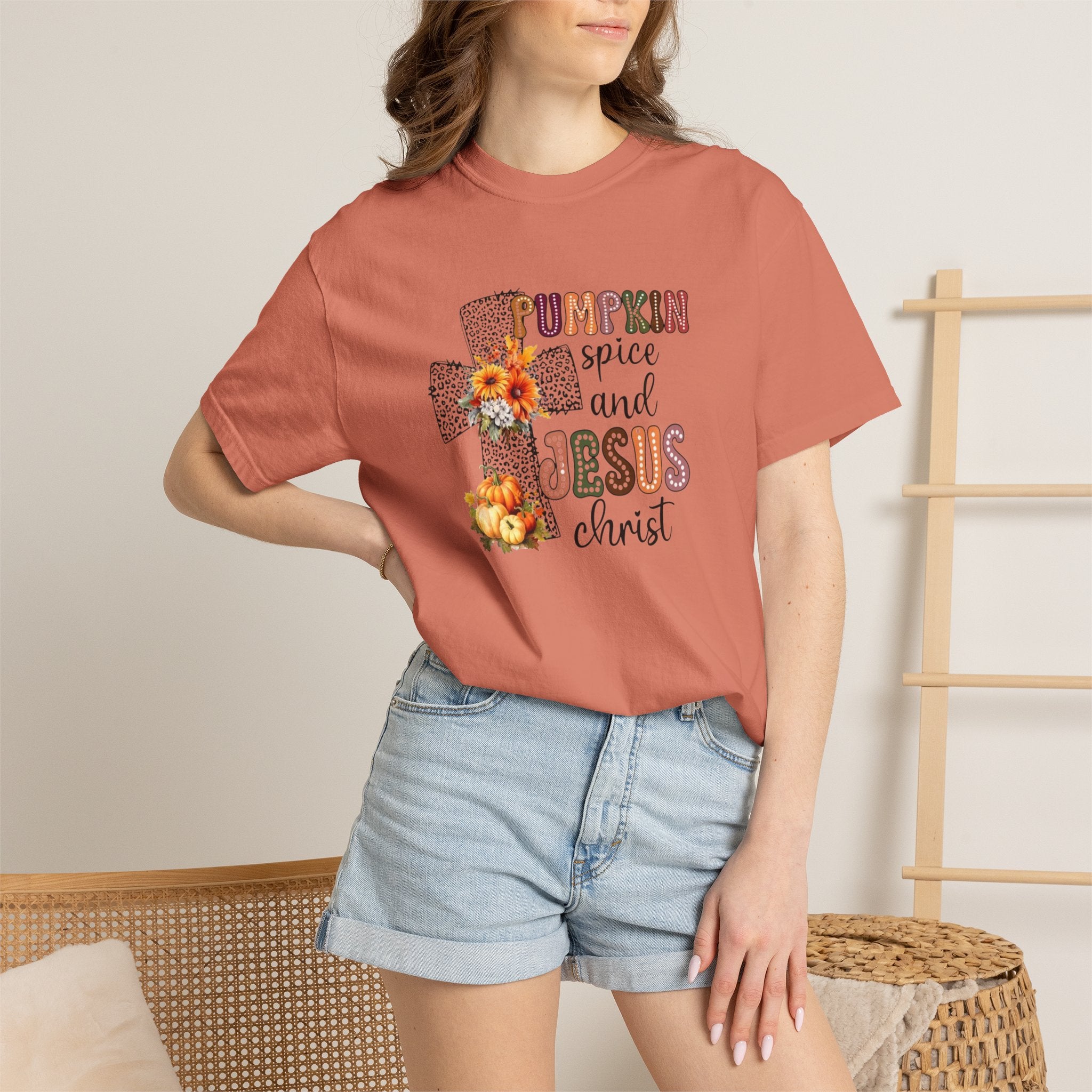 Pumpkin Spice and Jesus Tee
