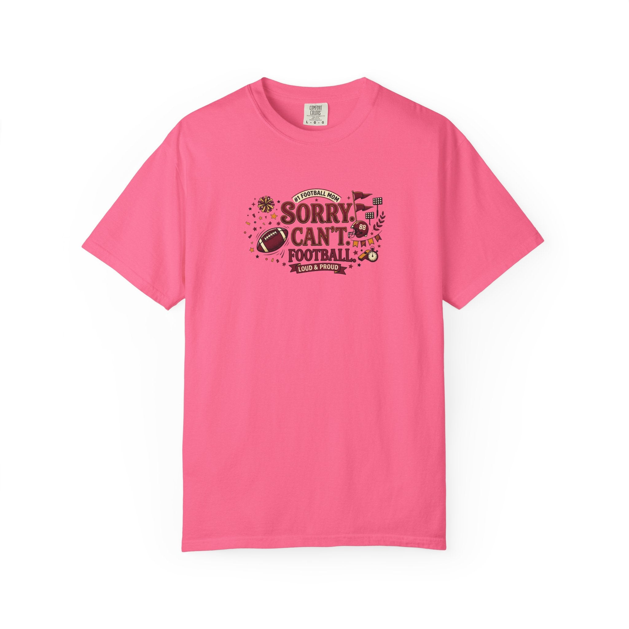 Sorry I Can't, Football T-Shirt