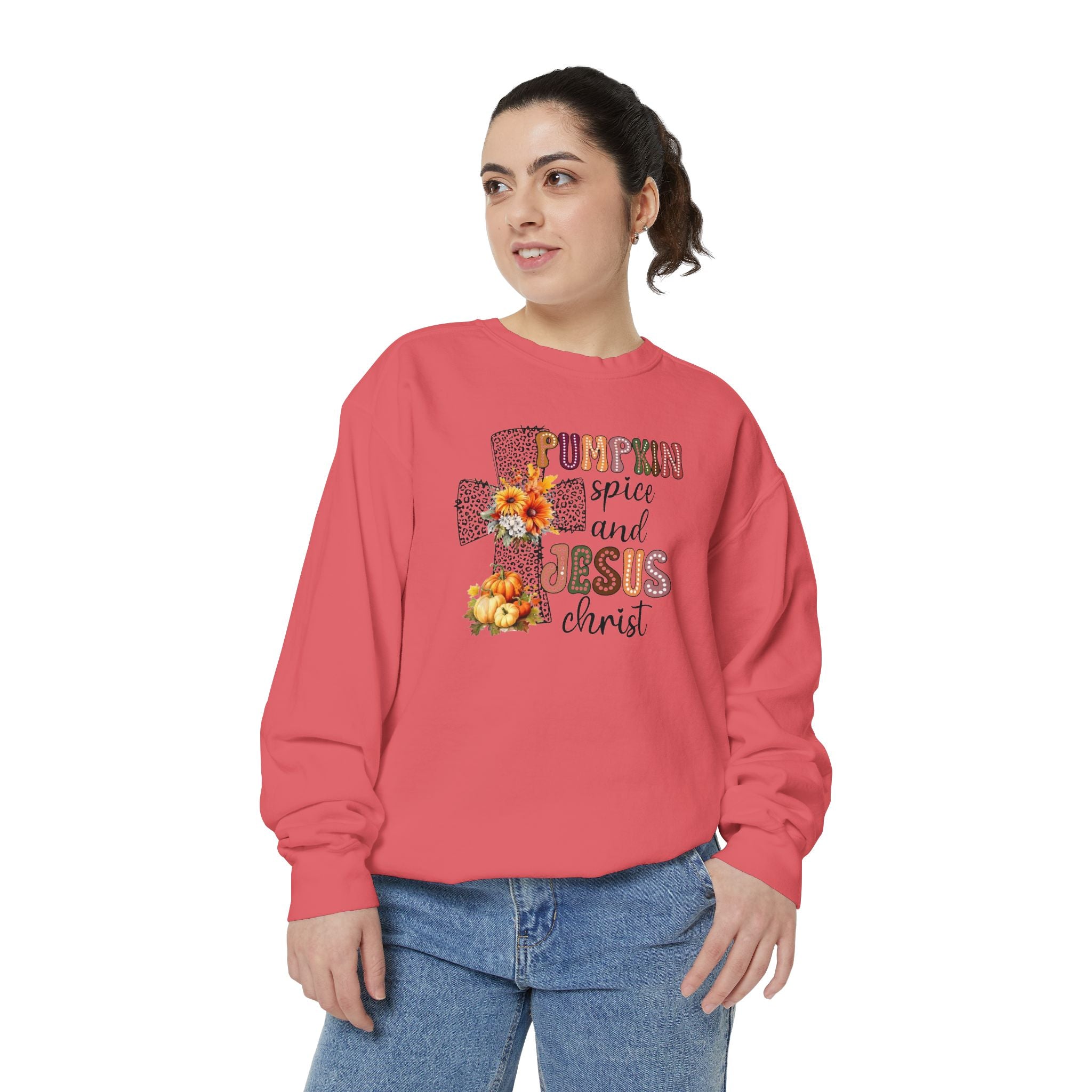 Fall Pumpkin Spice and Jesus Sweatshirt