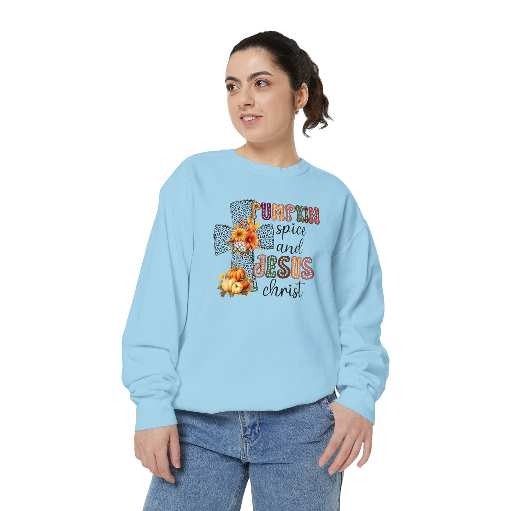 Fall Pumpkin Spice and Jesus Sweatshirt