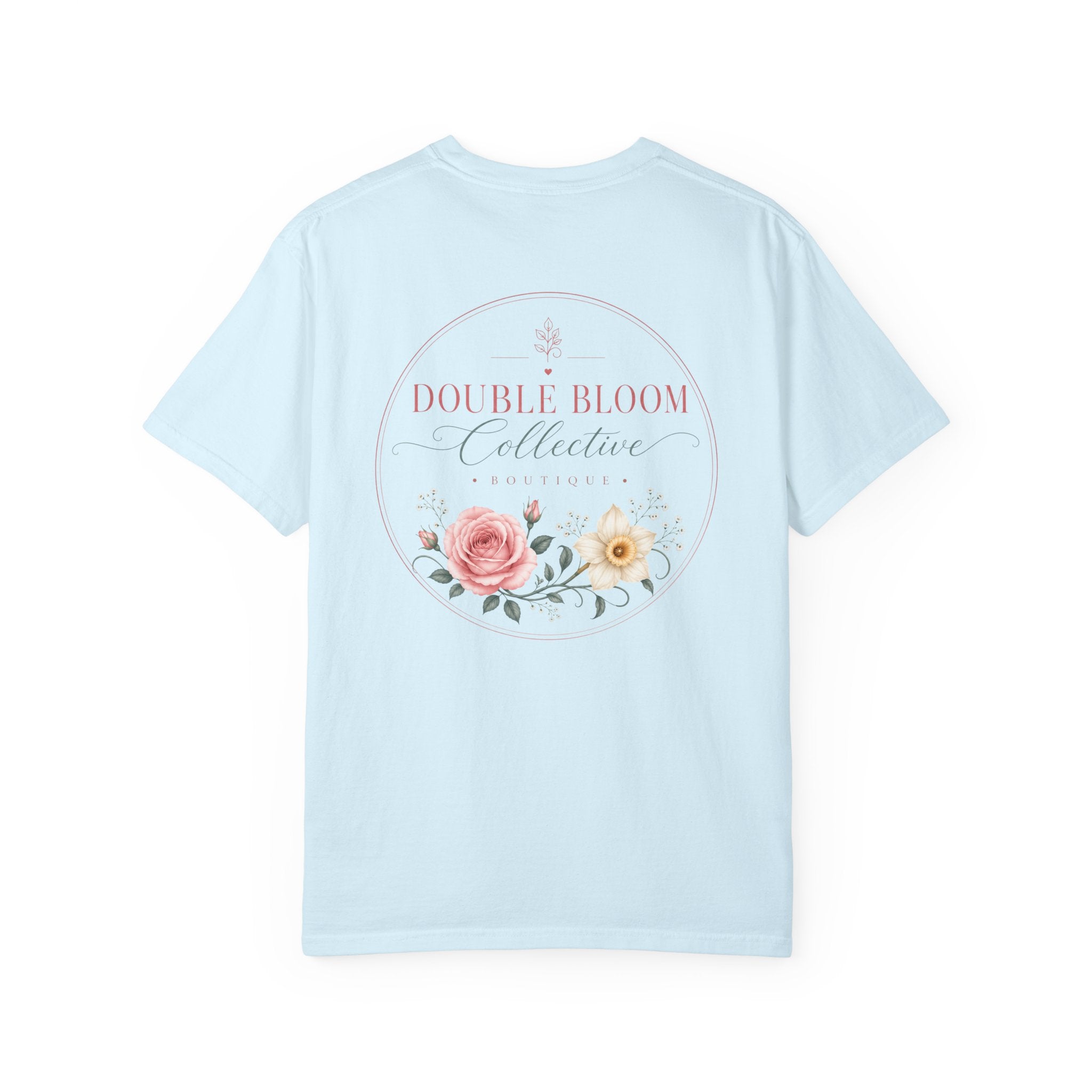 Unisex Garment-Dyed T-shirt ‘Double Bloom Collective’