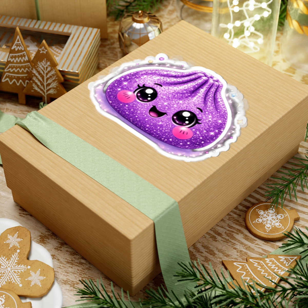 Cute Purple Dumpling Sticker
