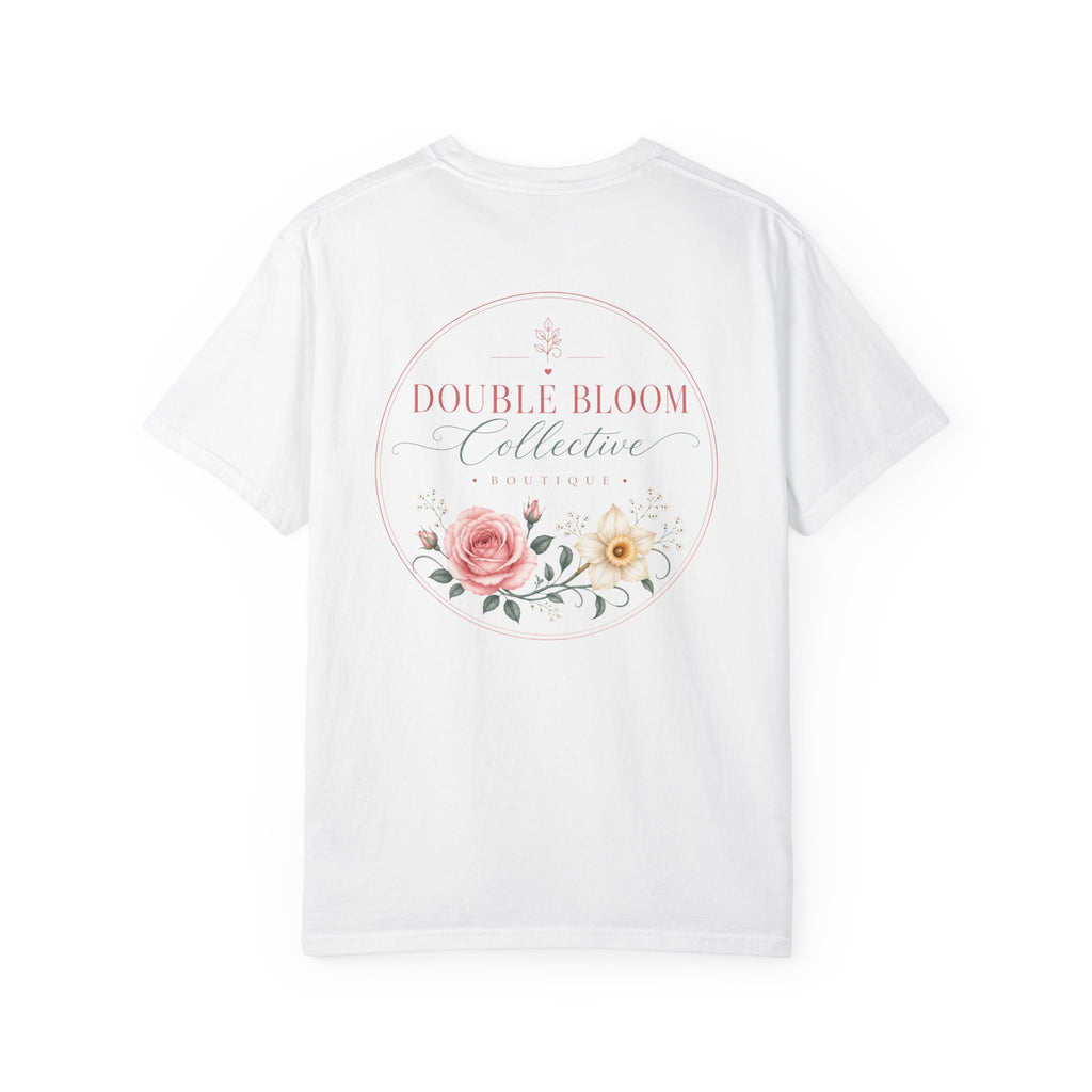 Unisex Garment-Dyed T-shirt ‘Double Bloom Collective’