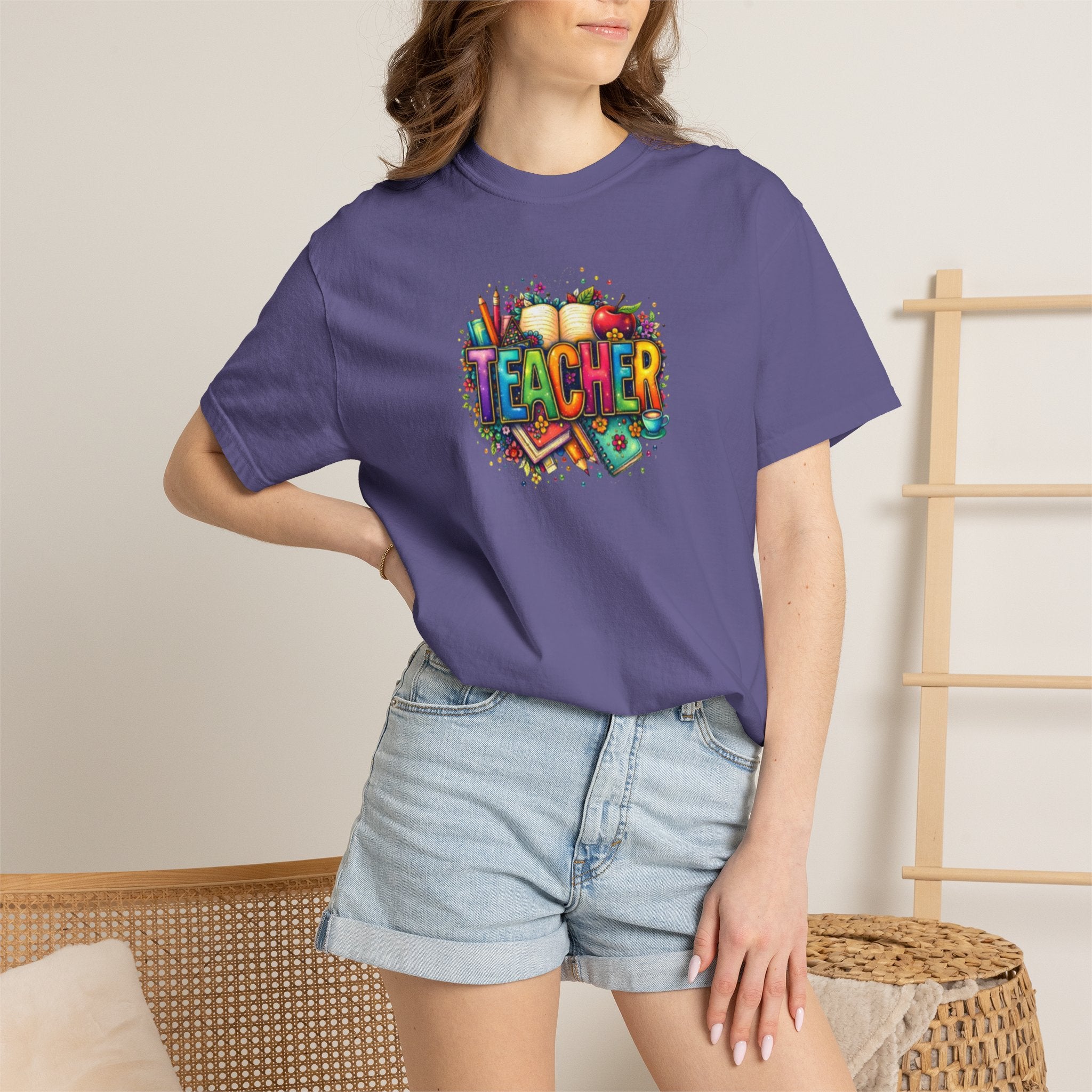 Teacher Colorful Classroom Graphic T-Shirt