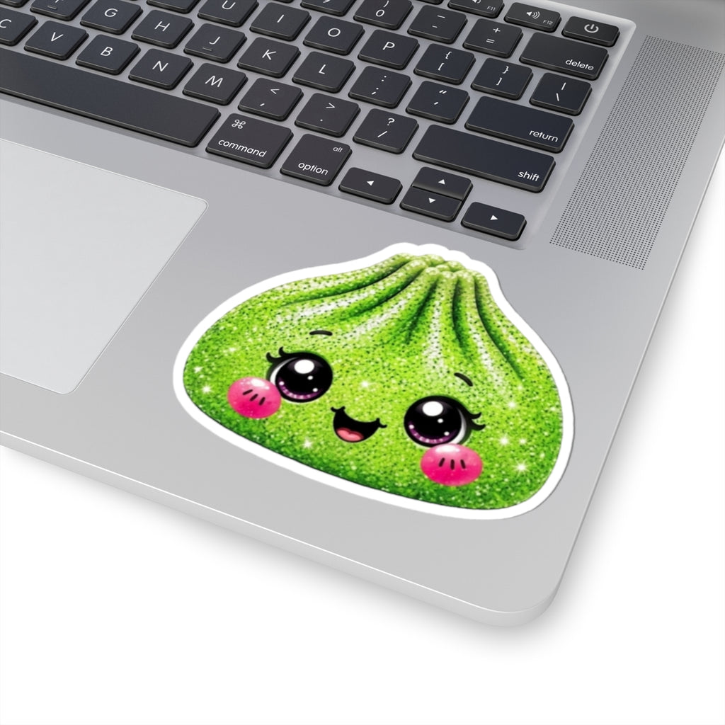 Cute Glitter Green Dumpling Sticker