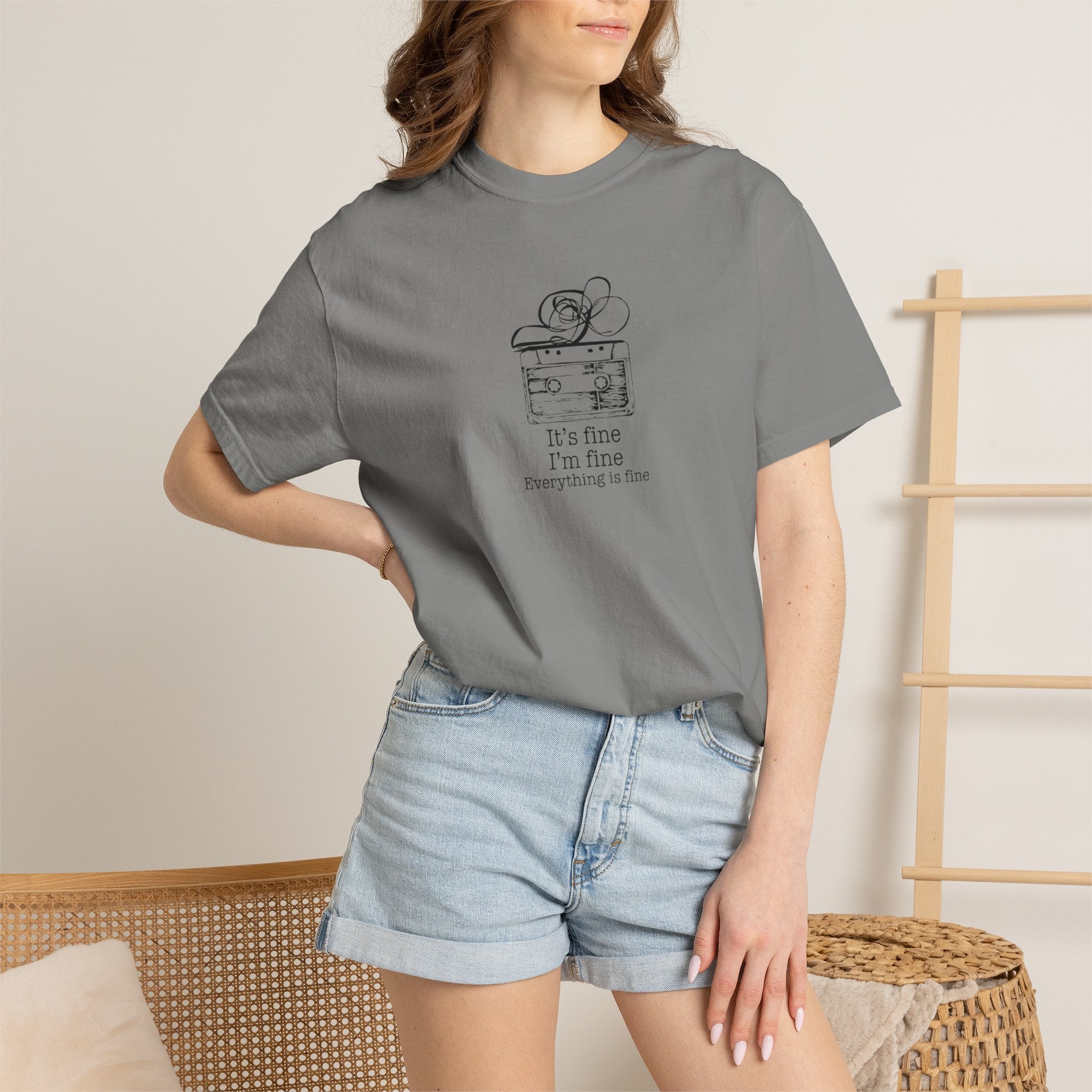 I’m Fine Cassette Tape T-Shirt