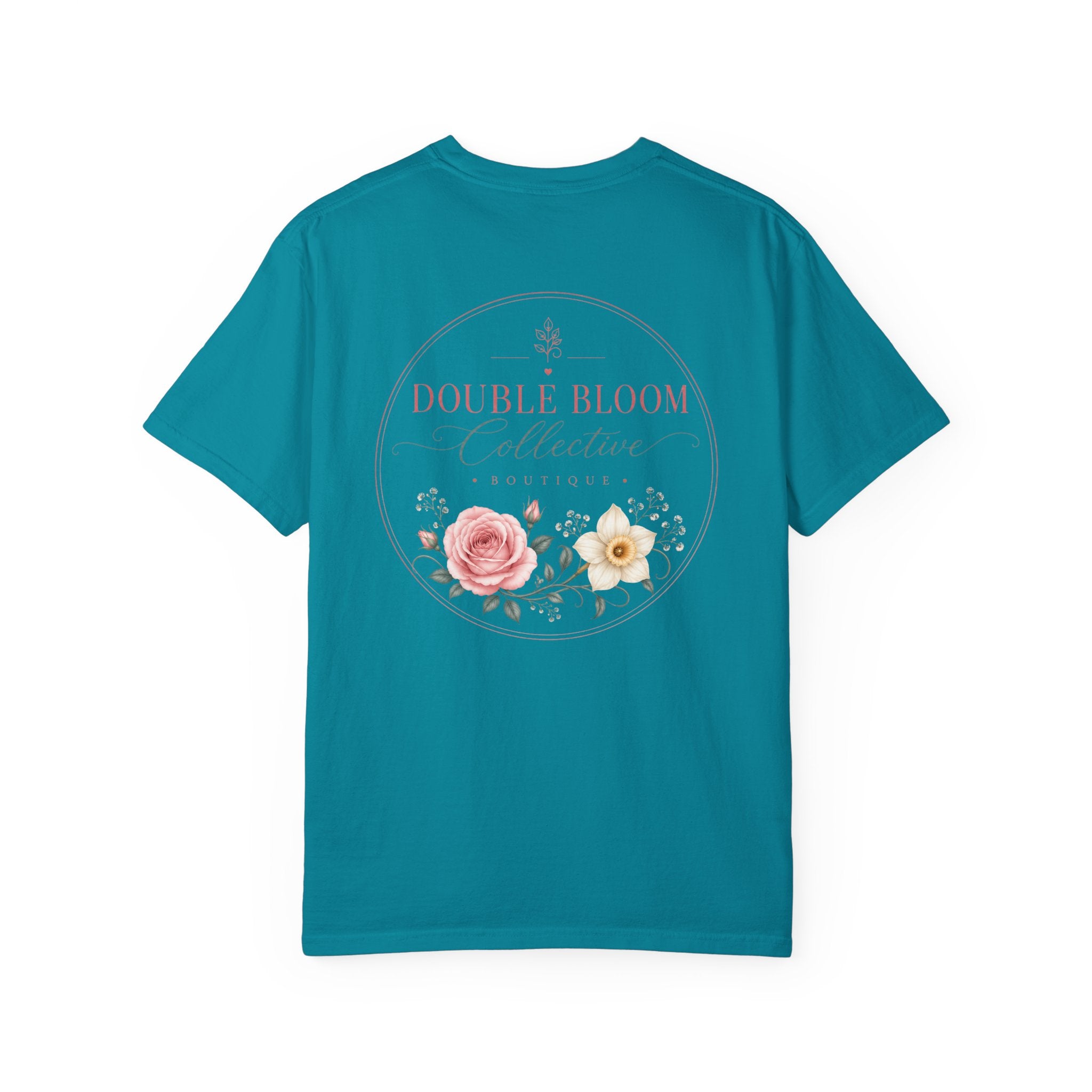 Unisex Garment-Dyed T-shirt ‘Double Bloom Collective’