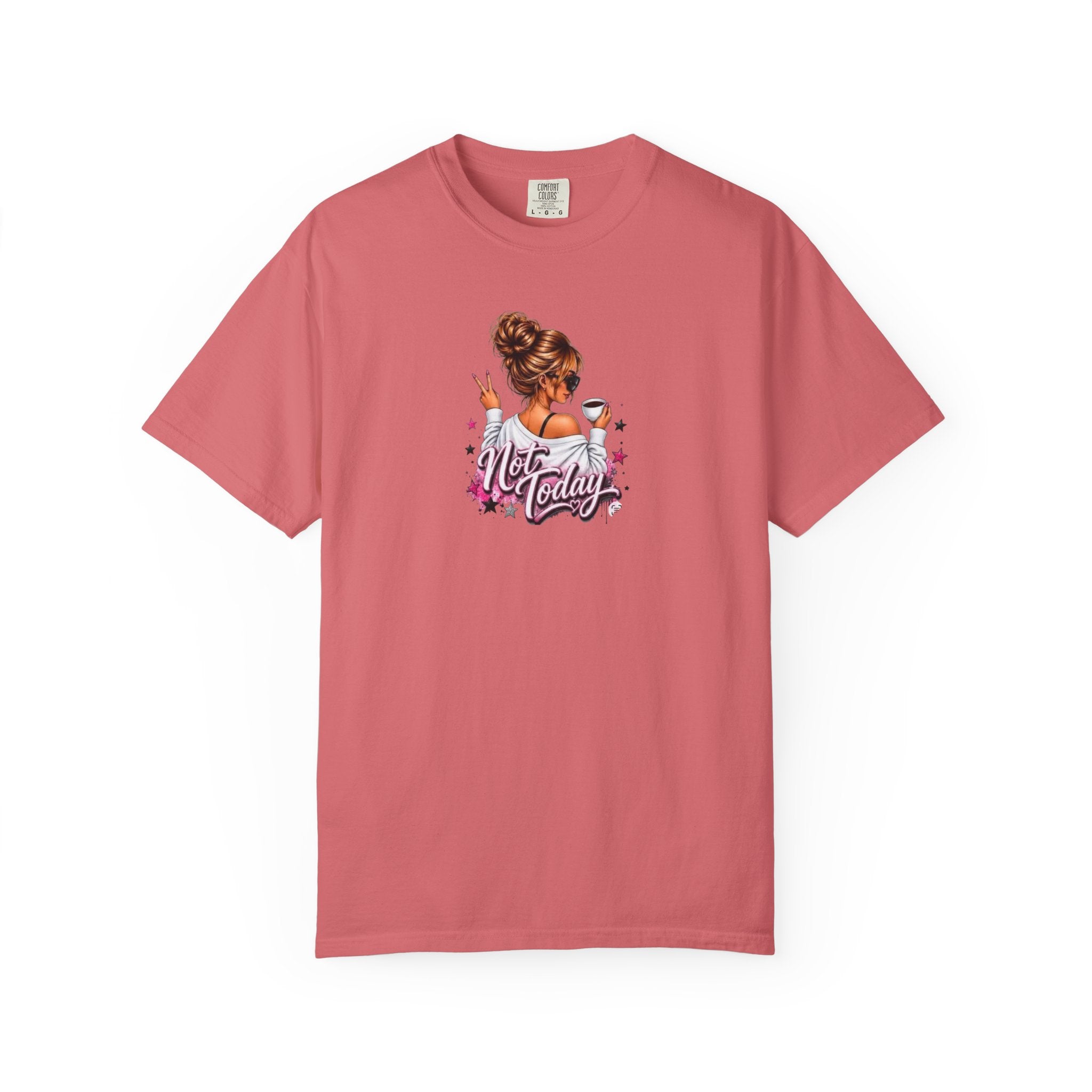 "Not Today" Pink Illustration T-Shirt