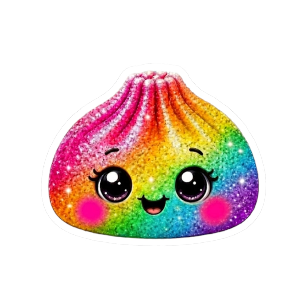 Rainbow Glitter Dumpling Sticker