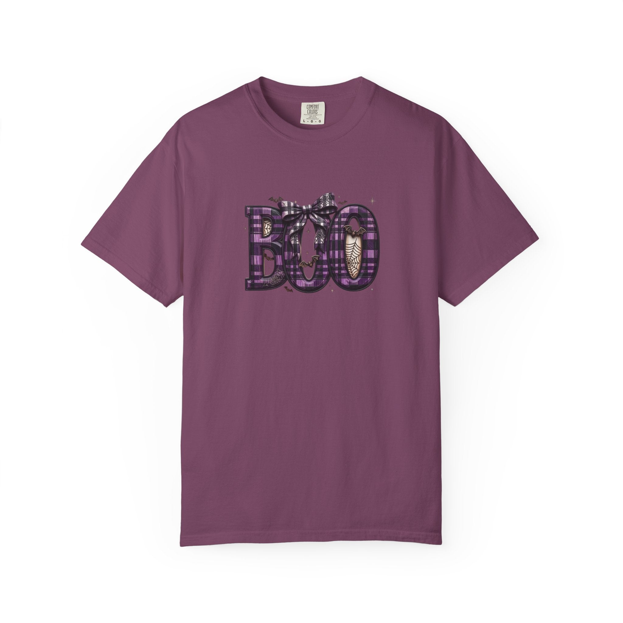 Halloween 'BOO' Plaid T-Shirt
