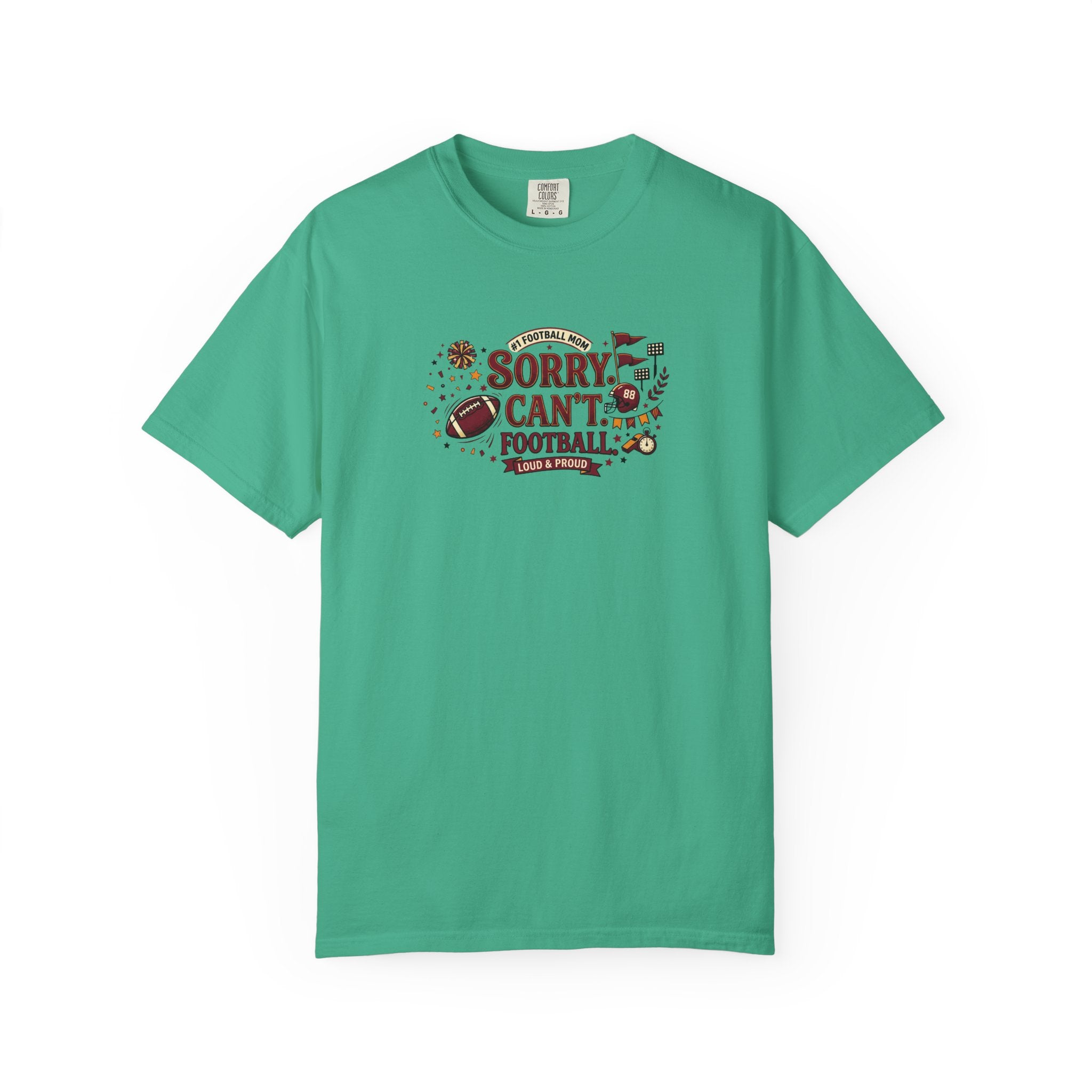 Sorry I Can't, Football T-Shirt