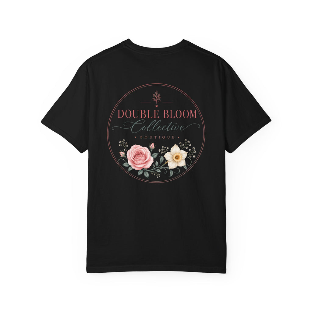 Unisex Garment-Dyed T-shirt ‘Double Bloom Collective’