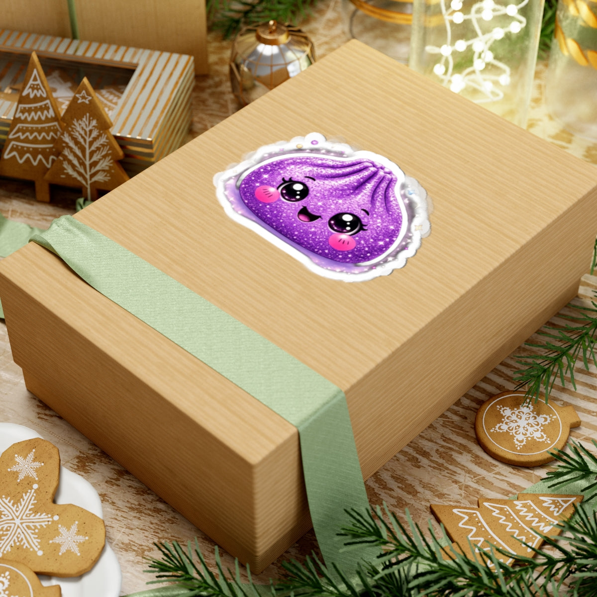 Cute Purple Dumpling Sticker