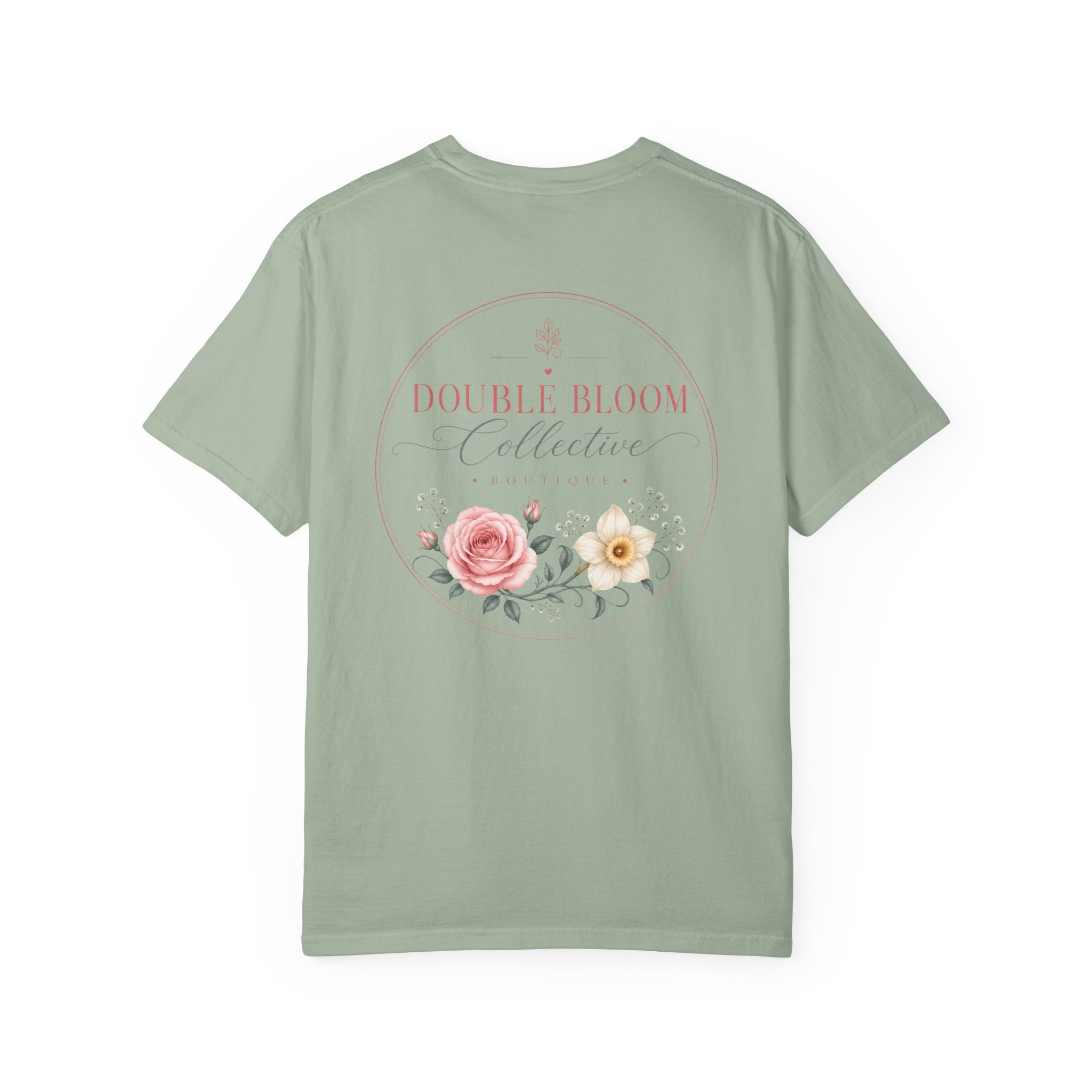 Unisex Garment-Dyed T-shirt ‘Double Bloom Collective’