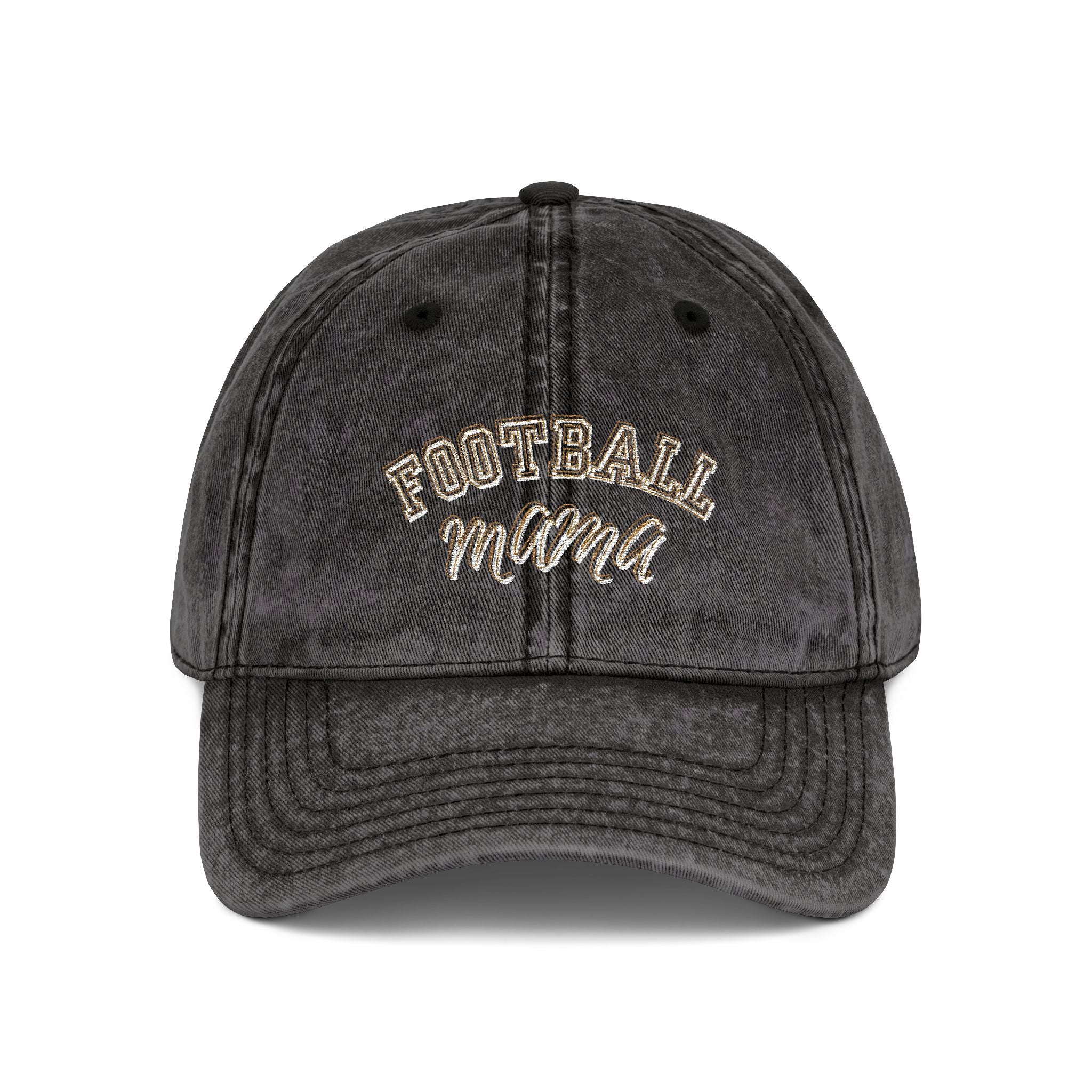 Football Mama Vintage Embroidered Cap