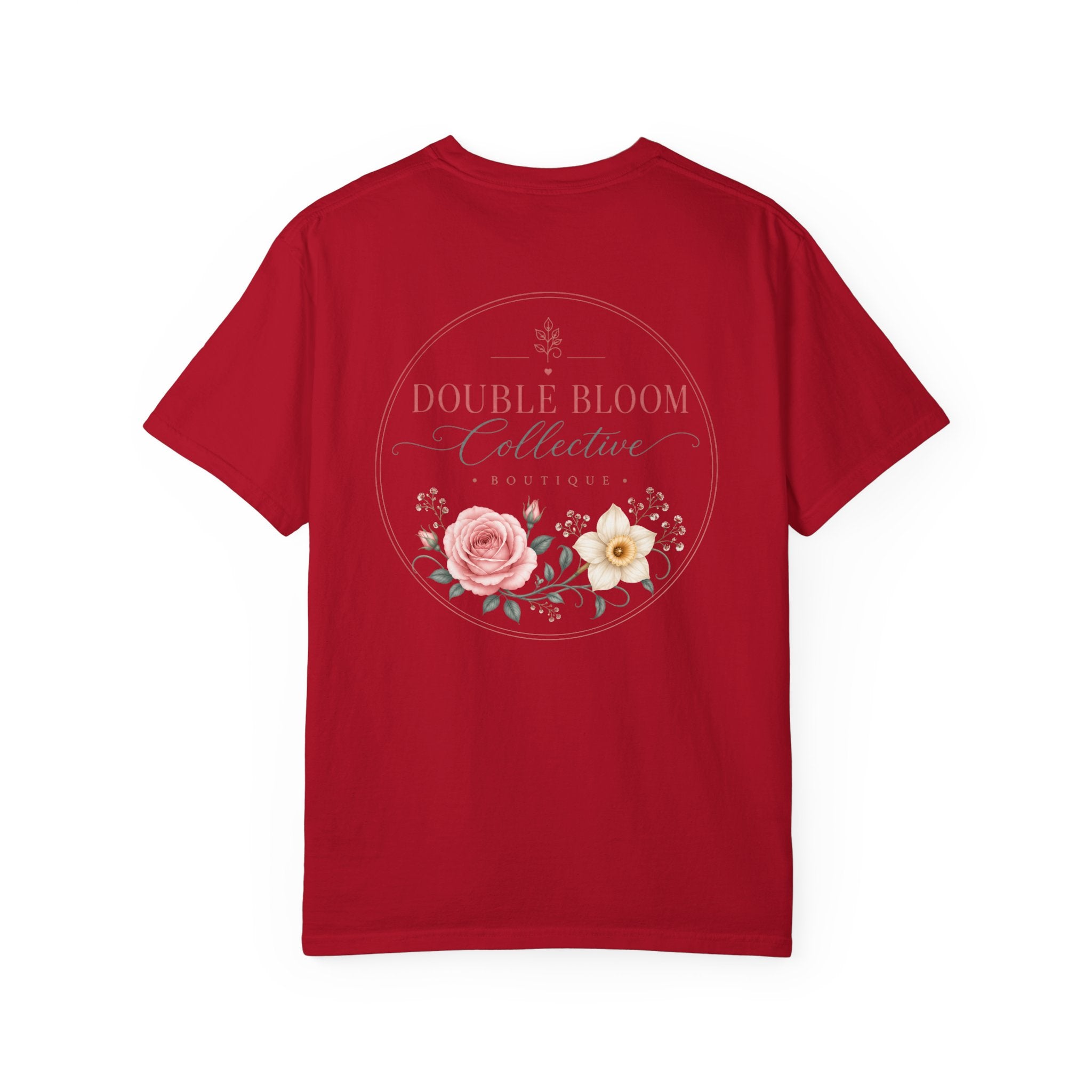 Unisex Garment-Dyed T-shirt ‘Double Bloom Collective’