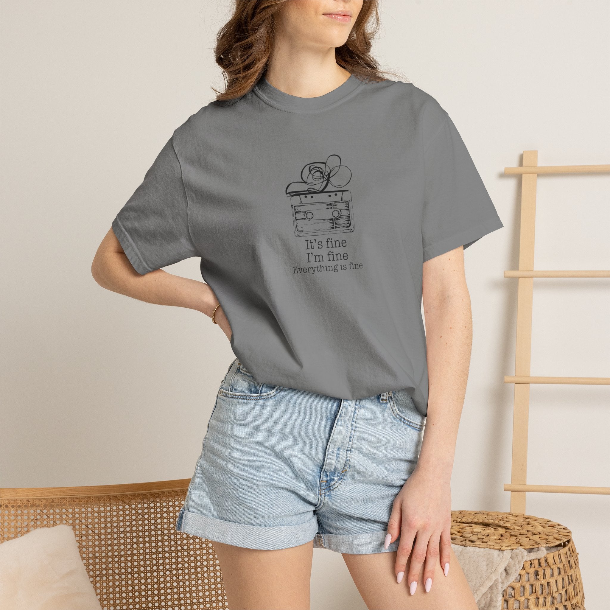 I’m Fine Cassette Tape T-Shirt