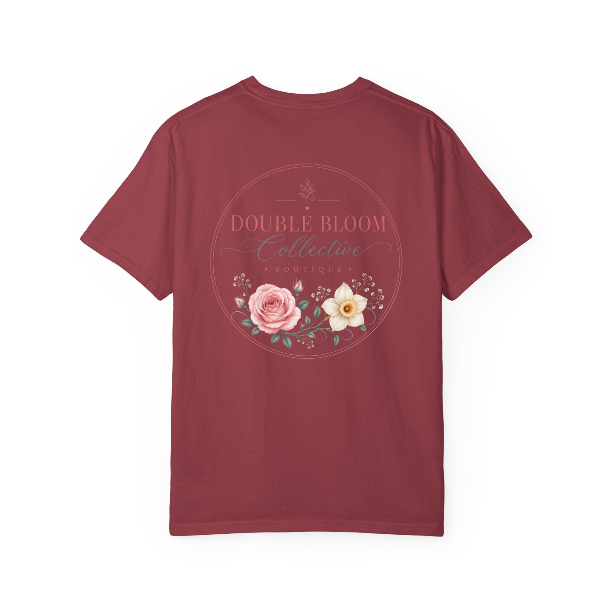 Unisex Garment-Dyed T-shirt ‘Double Bloom Collective’