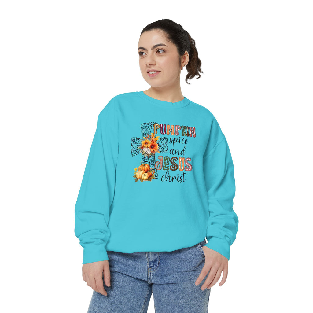 Fall Pumpkin Spice and Jesus Sweatshirt
