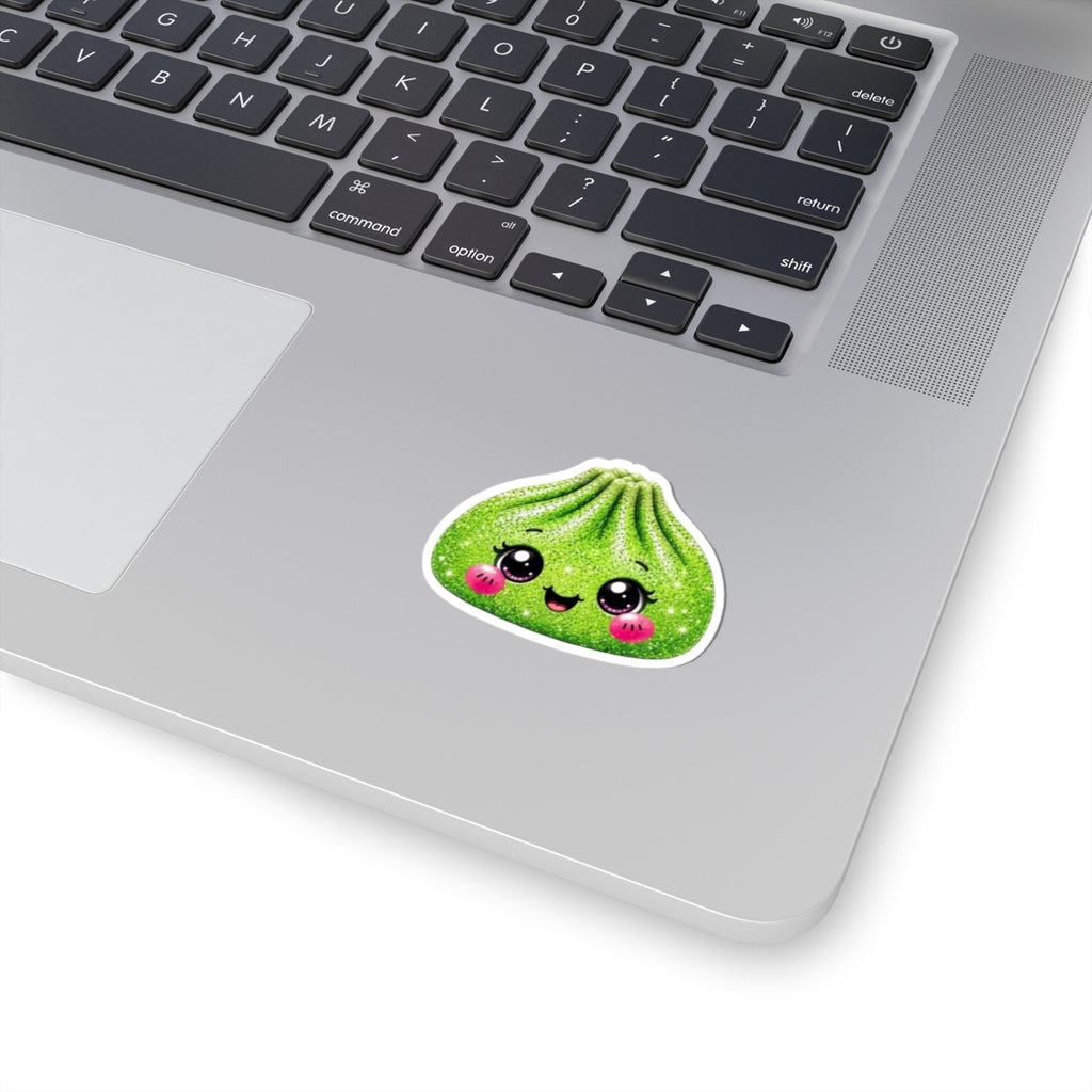 Cute Glitter Green Dumpling Sticker