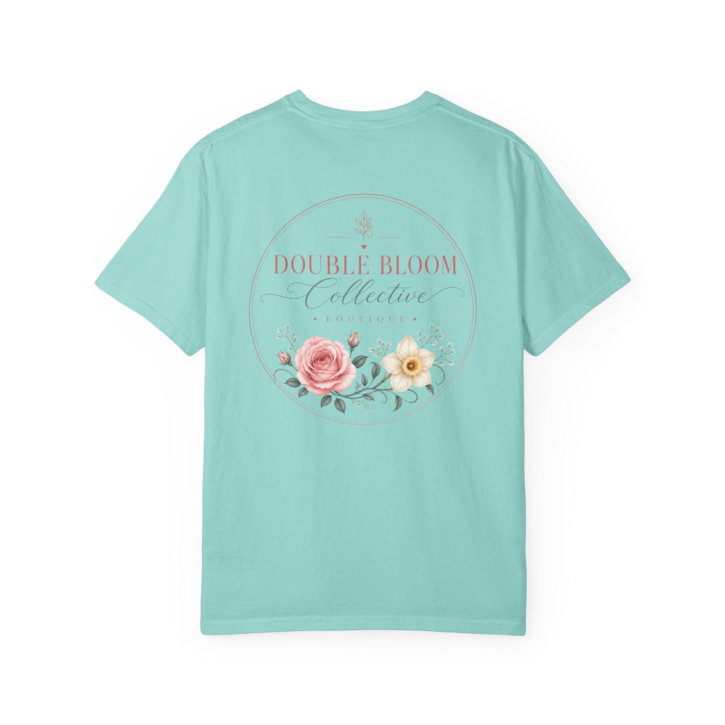Unisex Garment-Dyed T-shirt ‘Double Bloom Collective’