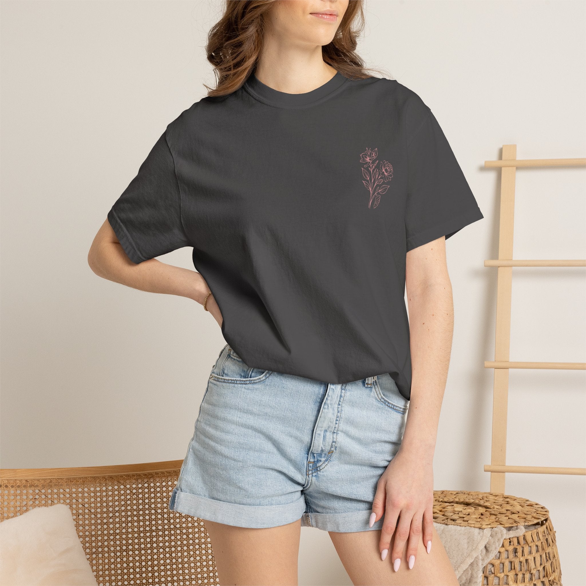 Unisex Garment-Dyed T-shirt ‘Double Bloom Collective’