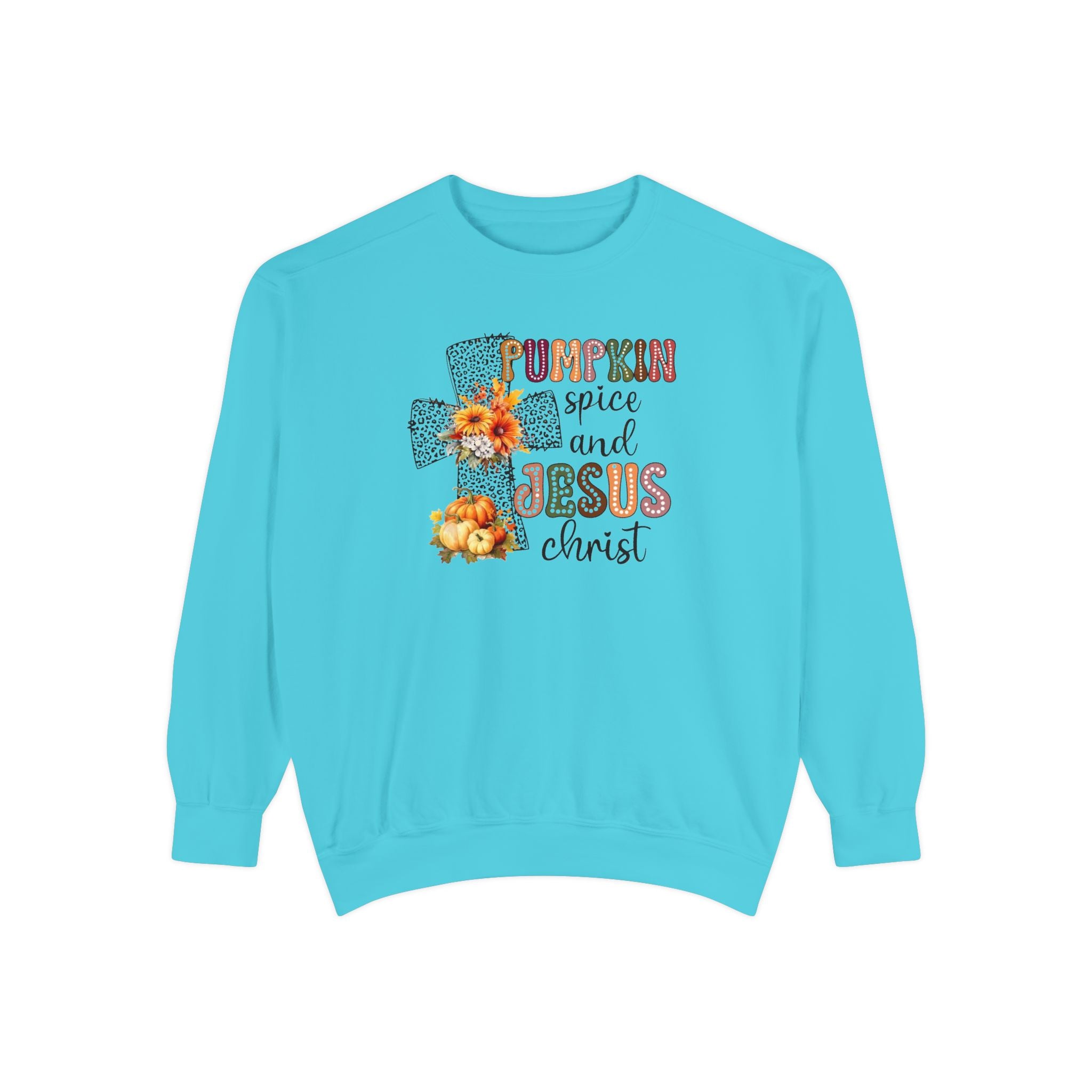 Fall Pumpkin Spice and Jesus Sweatshirt