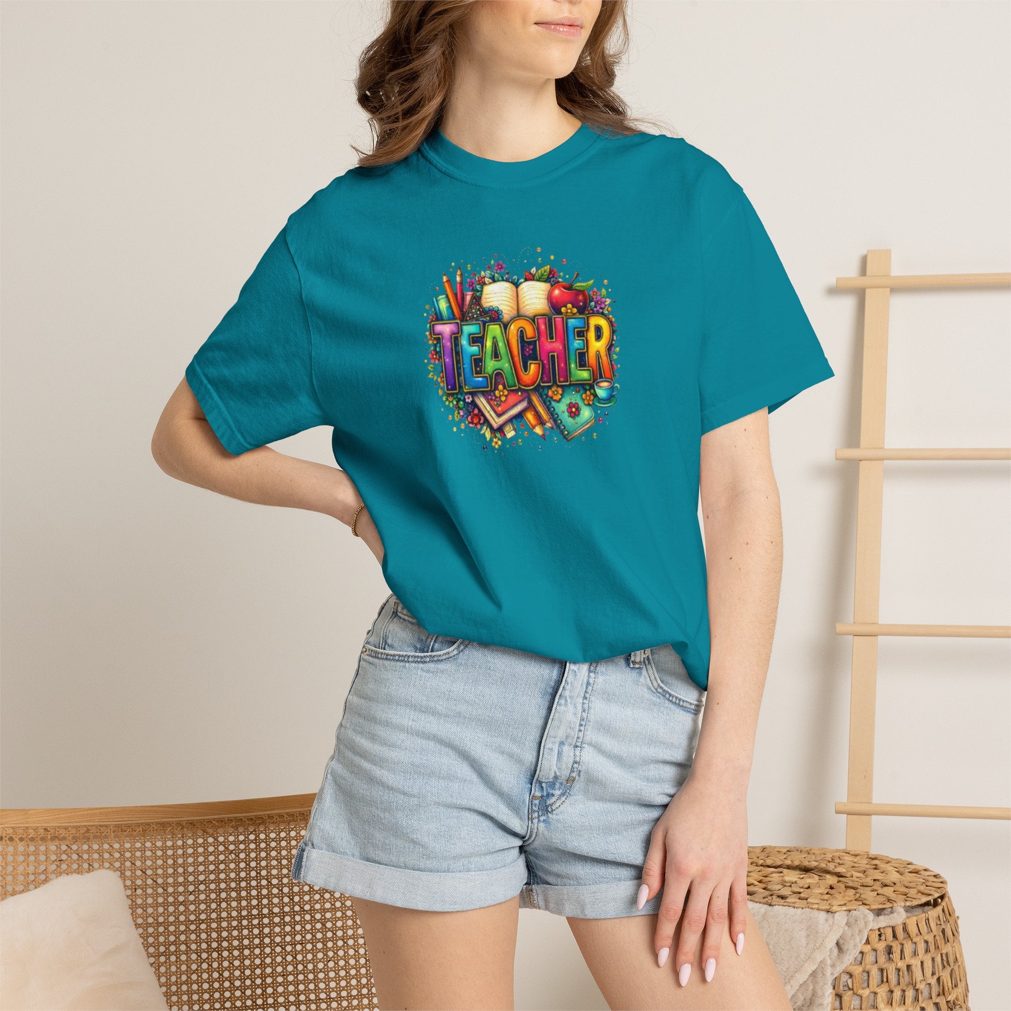 Teacher Colorful Classroom Graphic T-Shirt