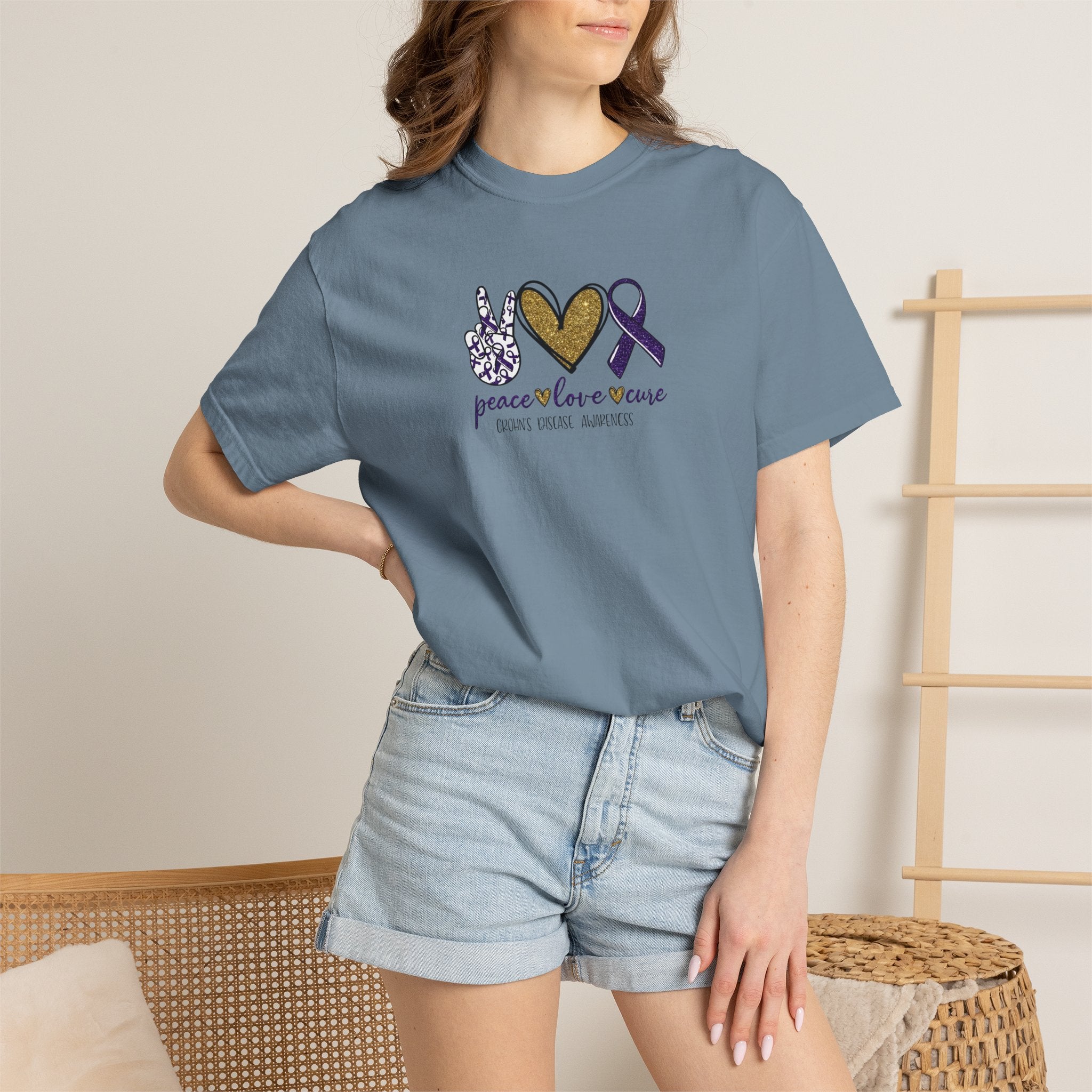 Peace Love Crohn's Awareness T-Shirt