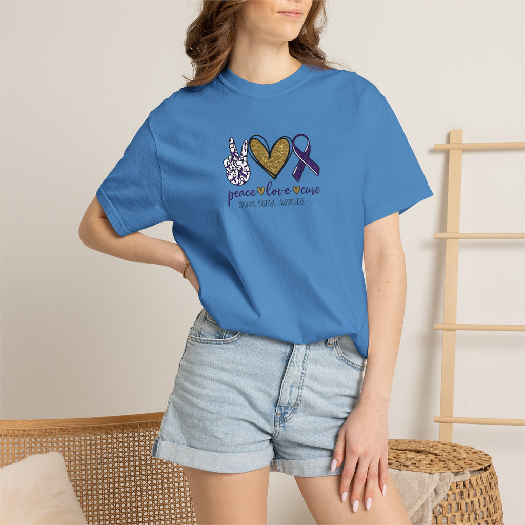 Peace Love Crohn's Awareness T-Shirt