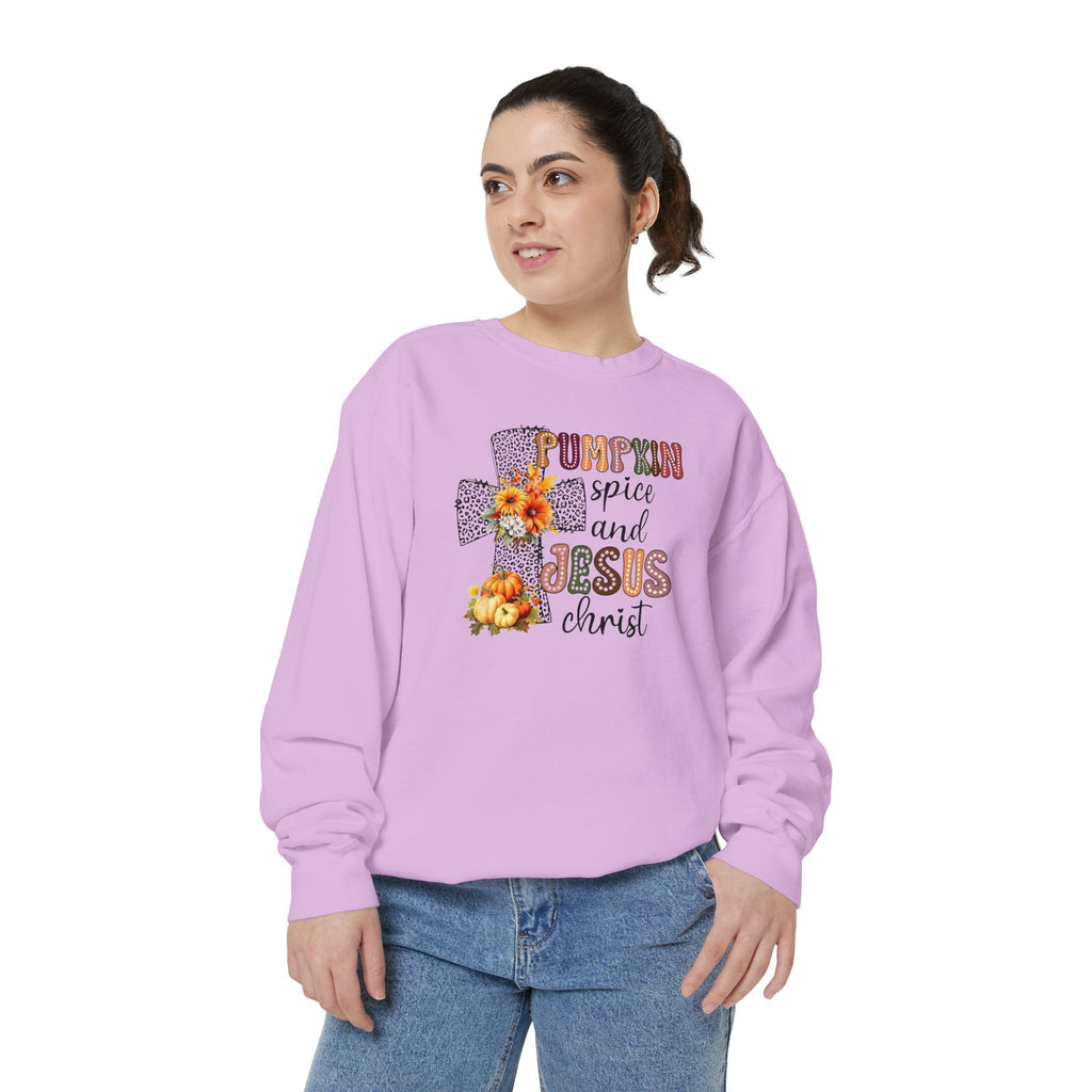Fall Pumpkin Spice and Jesus Sweatshirt
