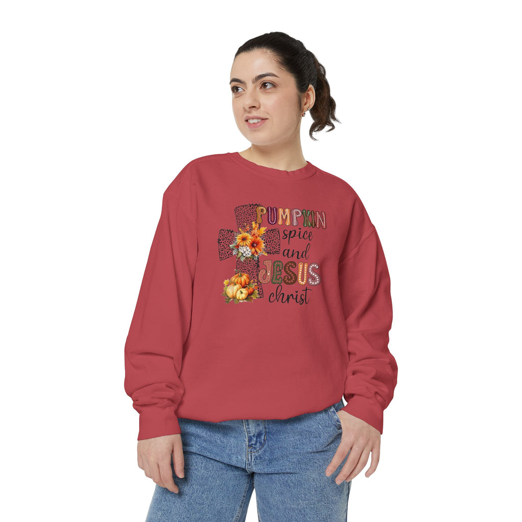 Fall Pumpkin Spice and Jesus Sweatshirt