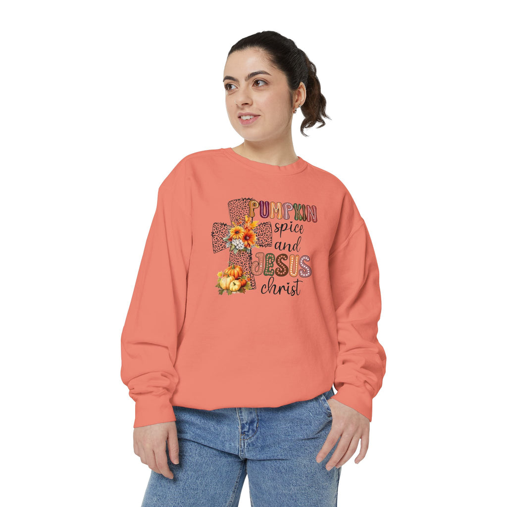 Fall Pumpkin Spice and Jesus Sweatshirt