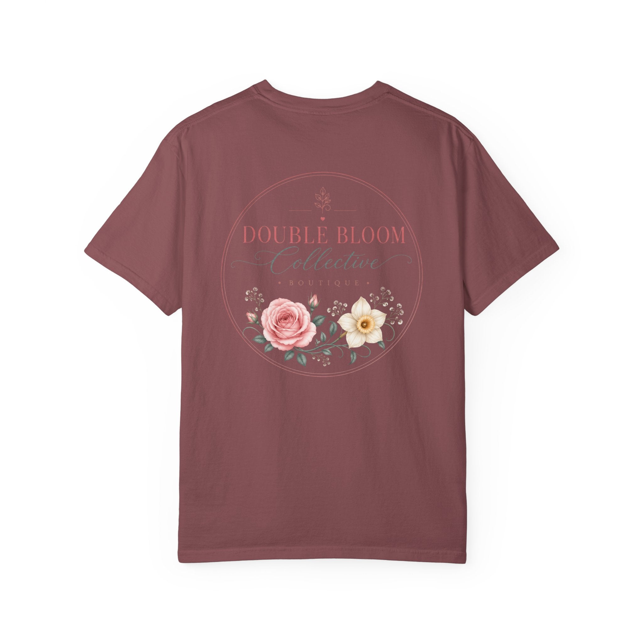 Unisex Garment-Dyed T-shirt ‘Double Bloom Collective’