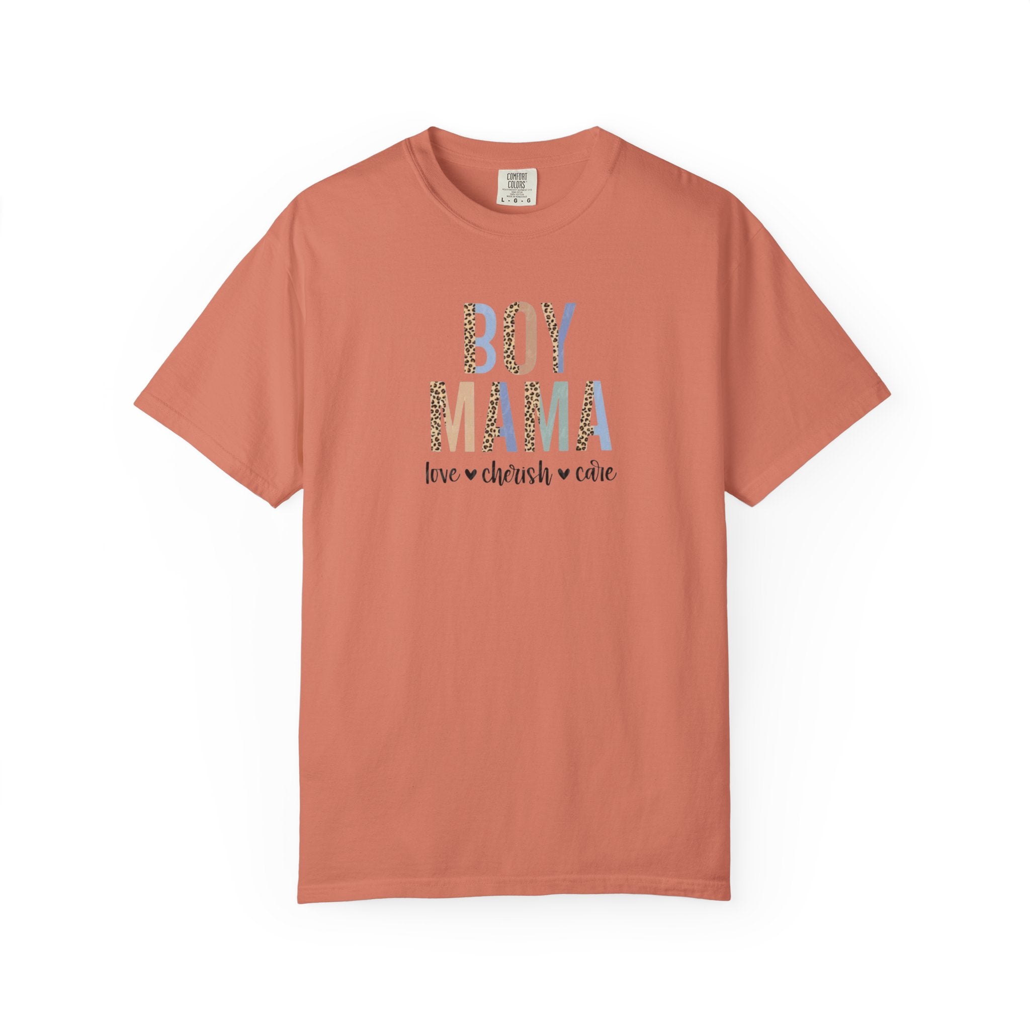 Boy Mama T-Shirt – Retro Floral 'Boy Mama' Tee with 'love  cherish  raise'
