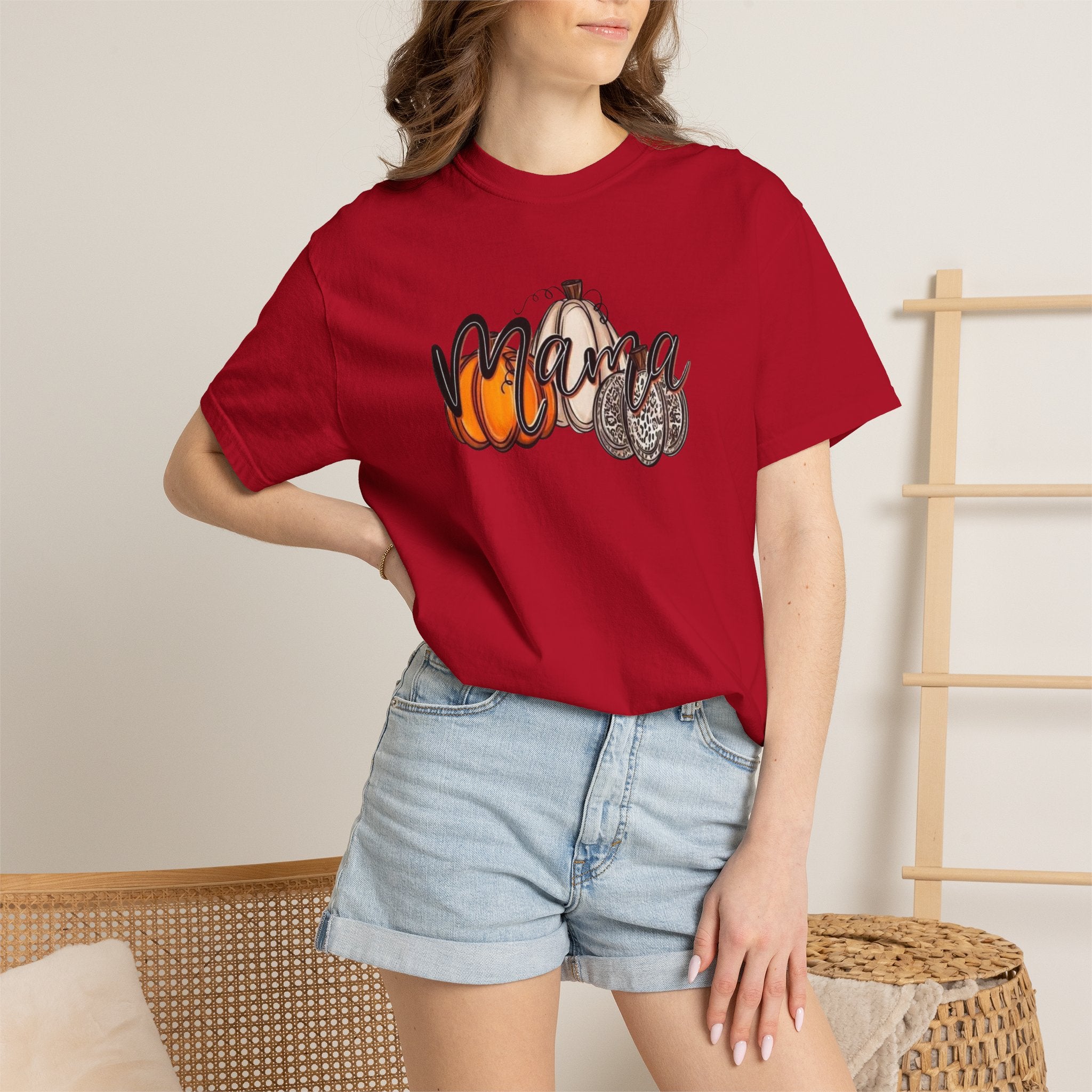 Mama Pumpkin Graphic T-Shirt — Fall Pumpkin Patch Tee